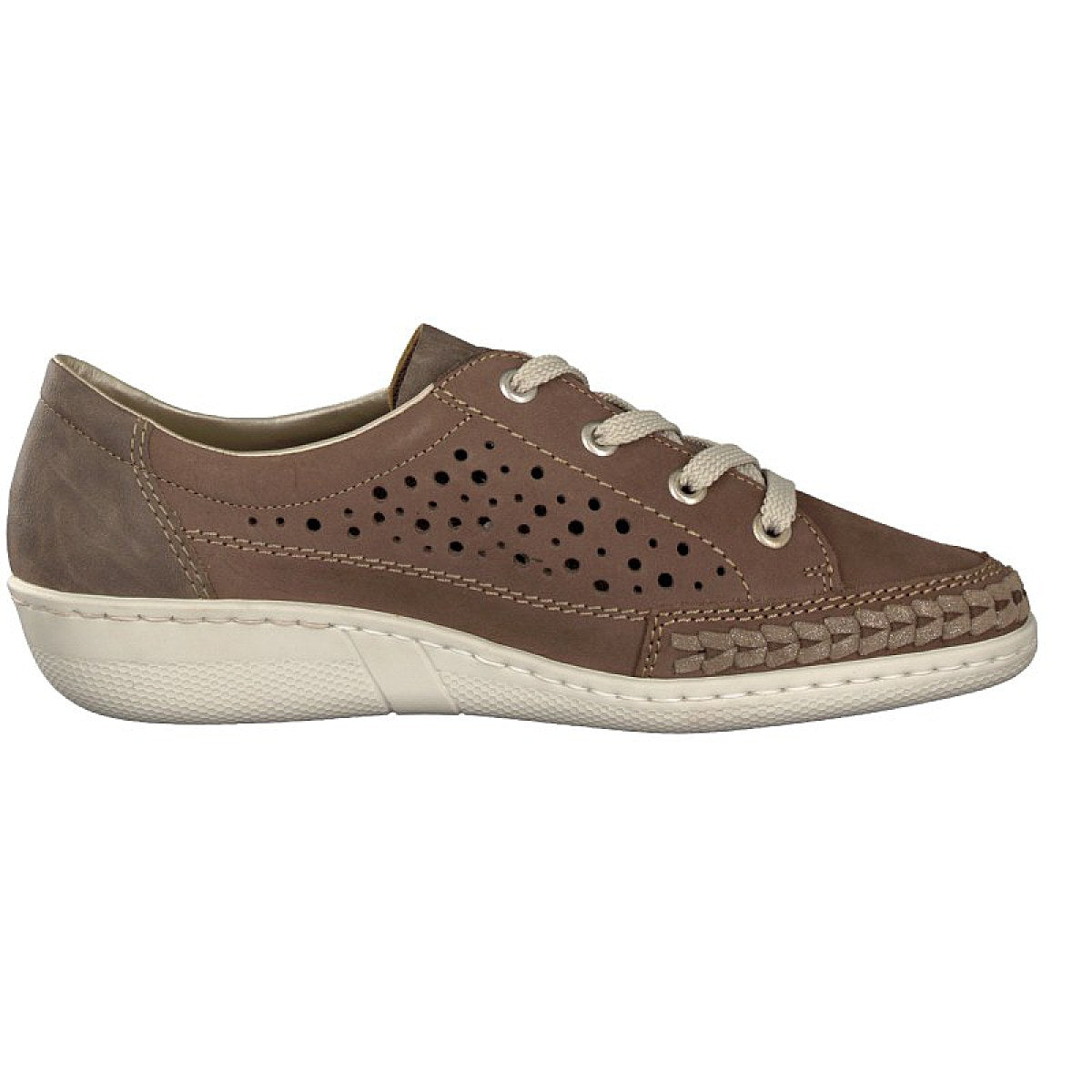 Rieker women's lace-up shoe brown