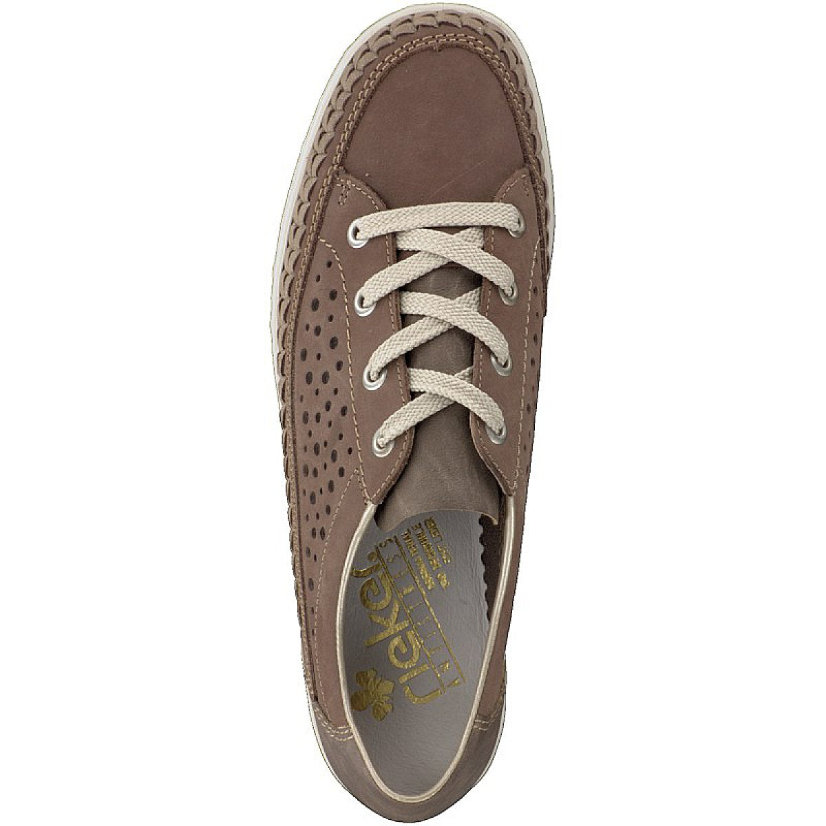 Rieker women's lace-up shoe brown