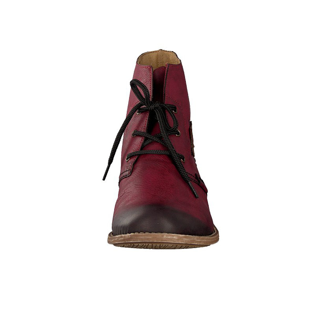 Rieker women's lace-up boot red