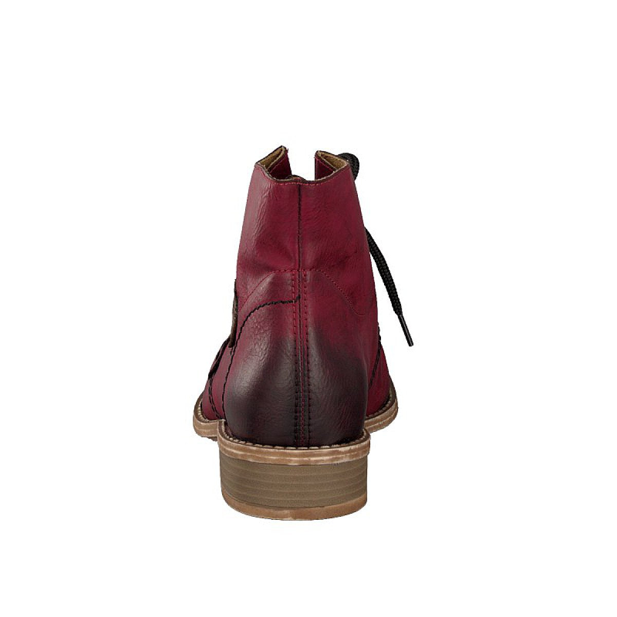 Rieker women's lace-up boot red