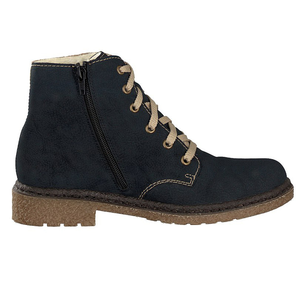 Rieker Damen Schnürboot blau