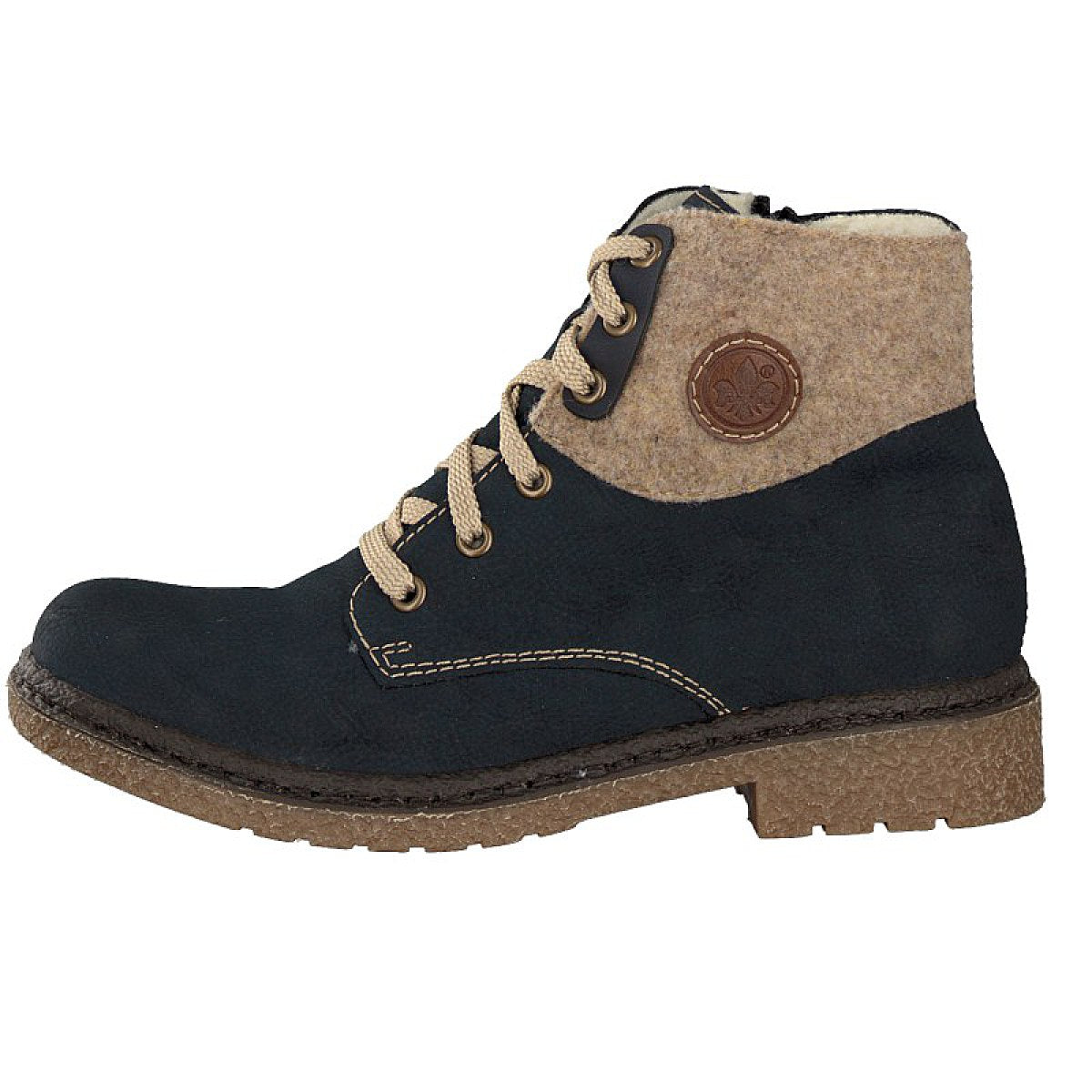 Rieker Damen Schnürboot blau