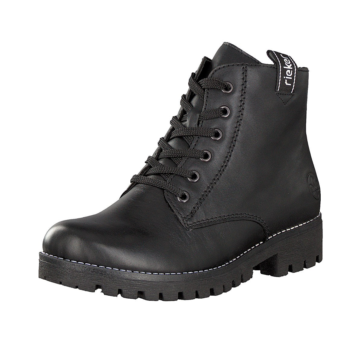 Rieker women lace-up boot black
