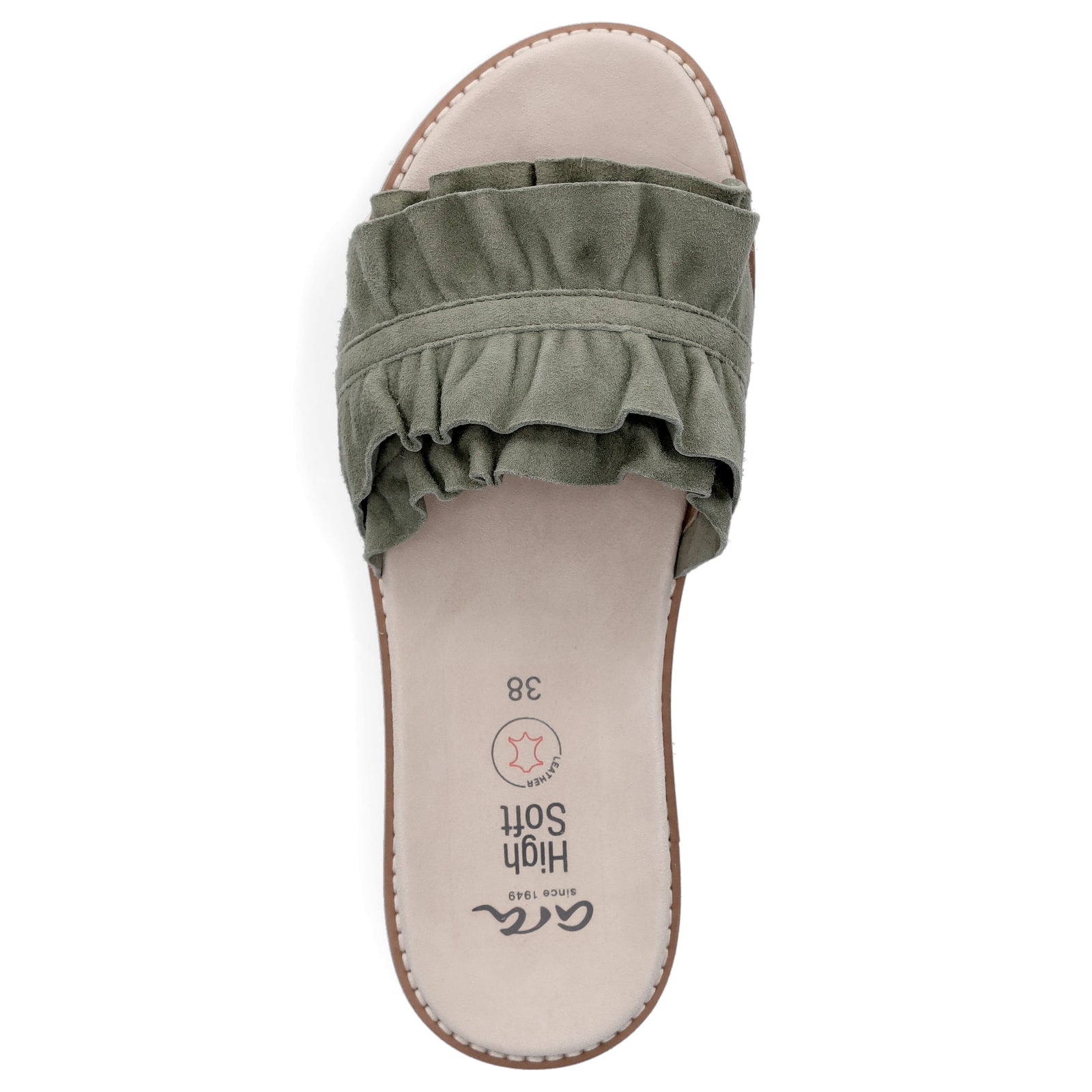 Ara women's mules green