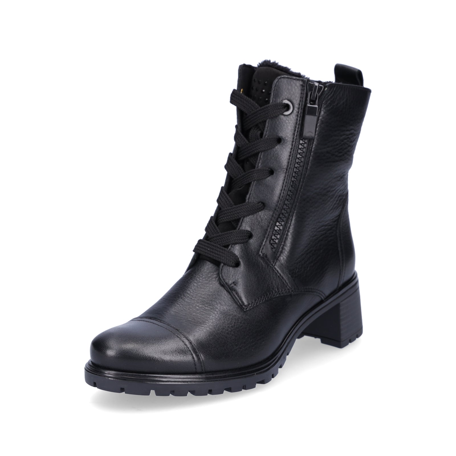 Ara women's lace-up ankle boots black