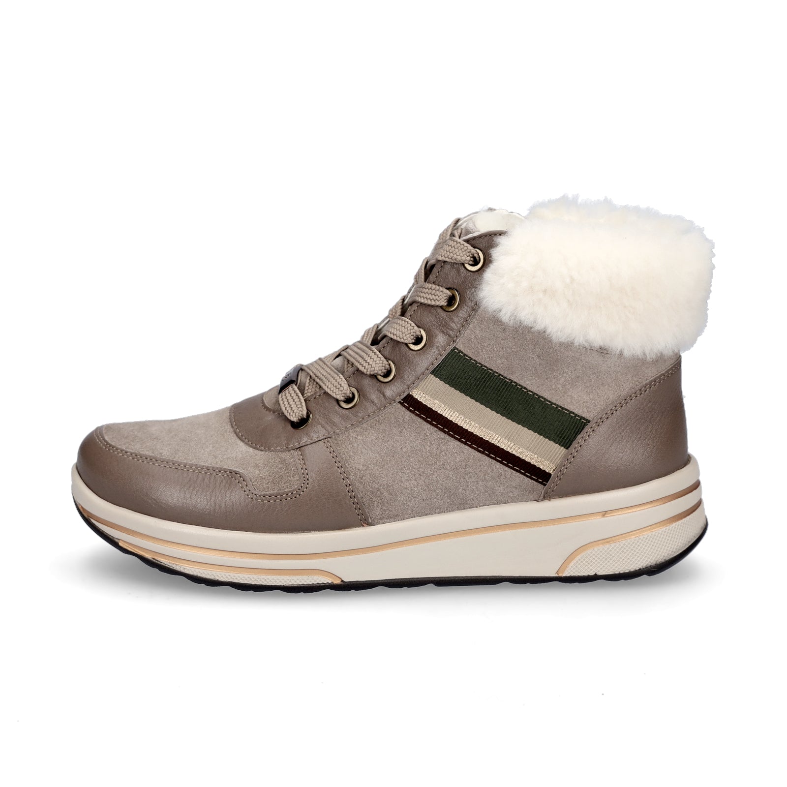 Ara Damen High-Top Sneaker grau beige