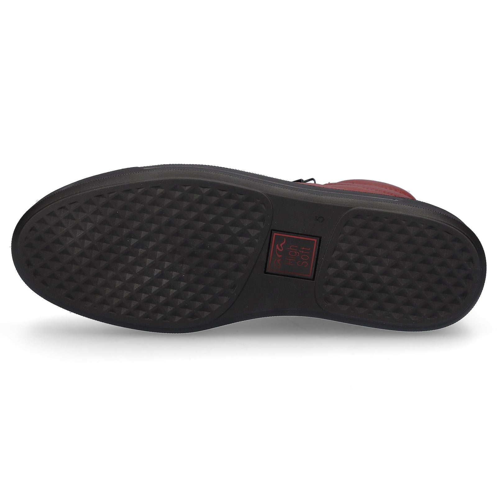 Ara Damen High Leder Sneaker rot