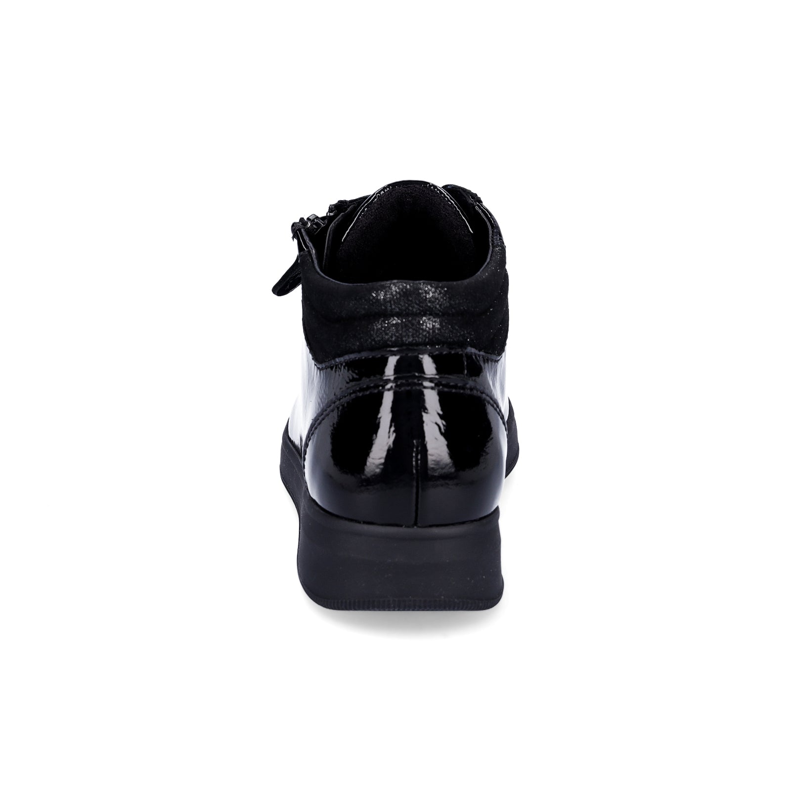 Ara women's leather sneakers black patent