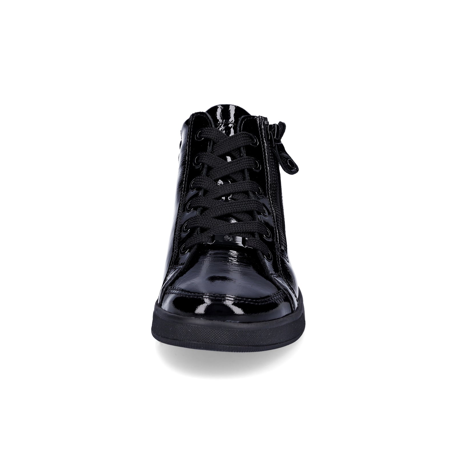 Ara women's leather sneakers black patent
