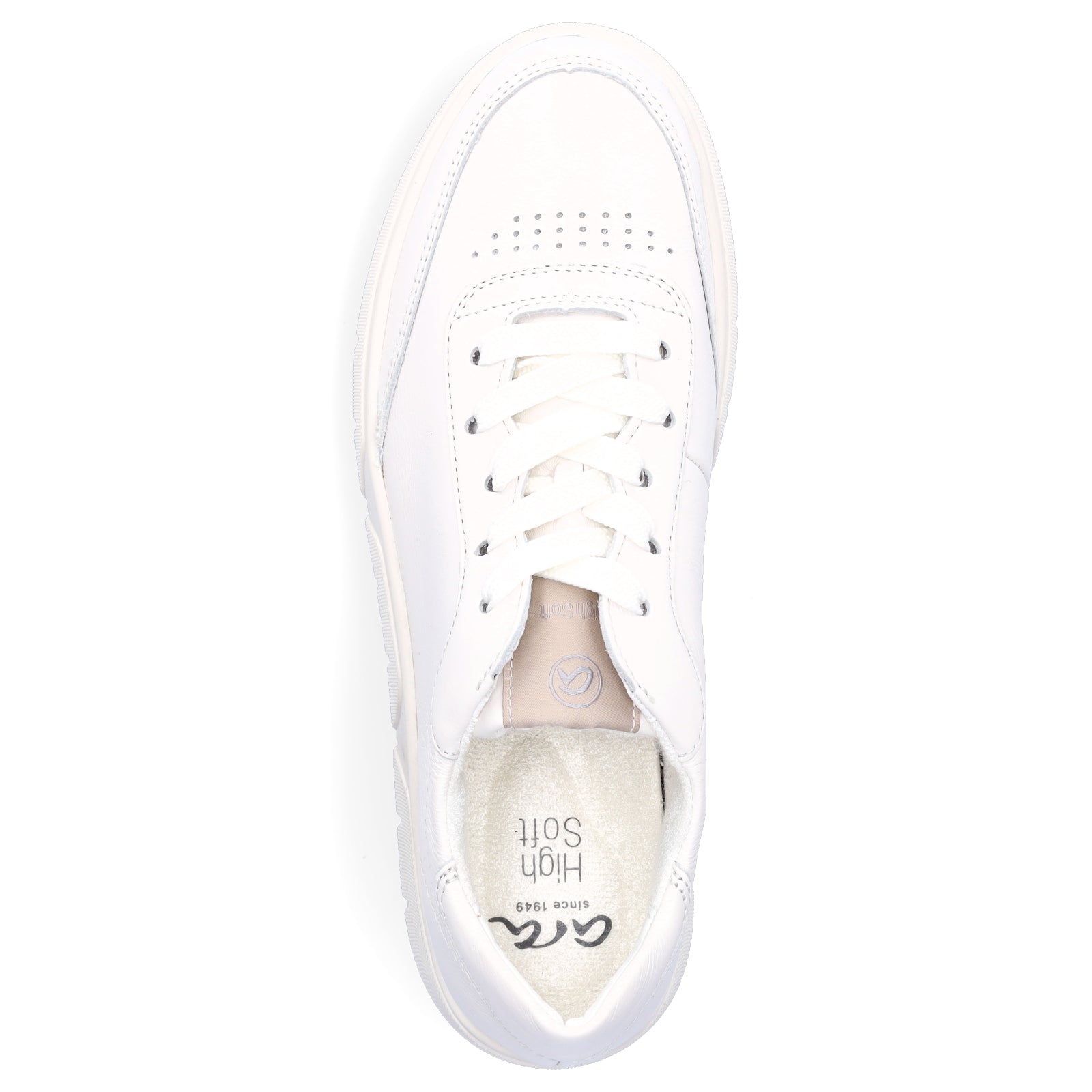 Ara women's leather sneakers cream white