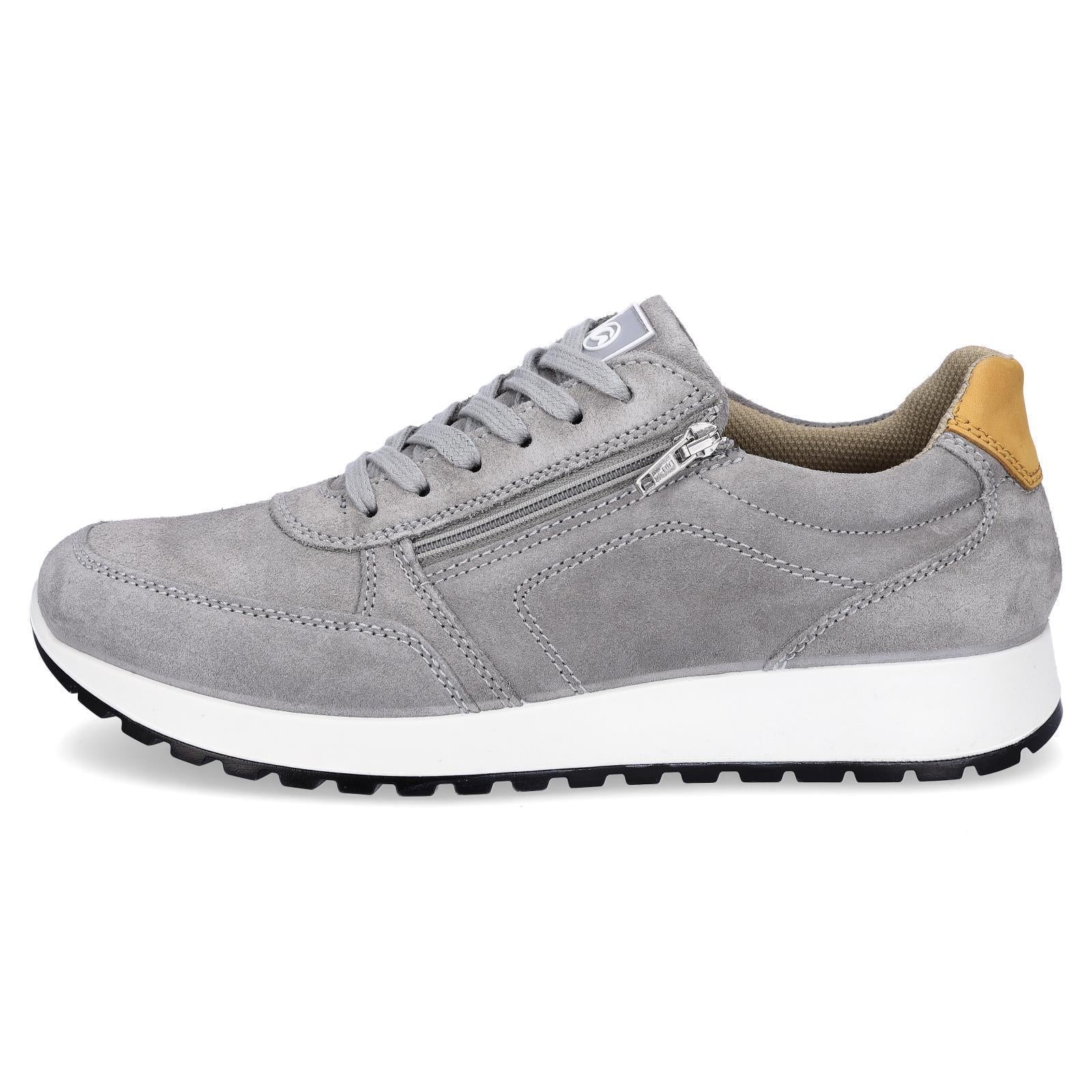 Ara Herren Leder Sneaker grau