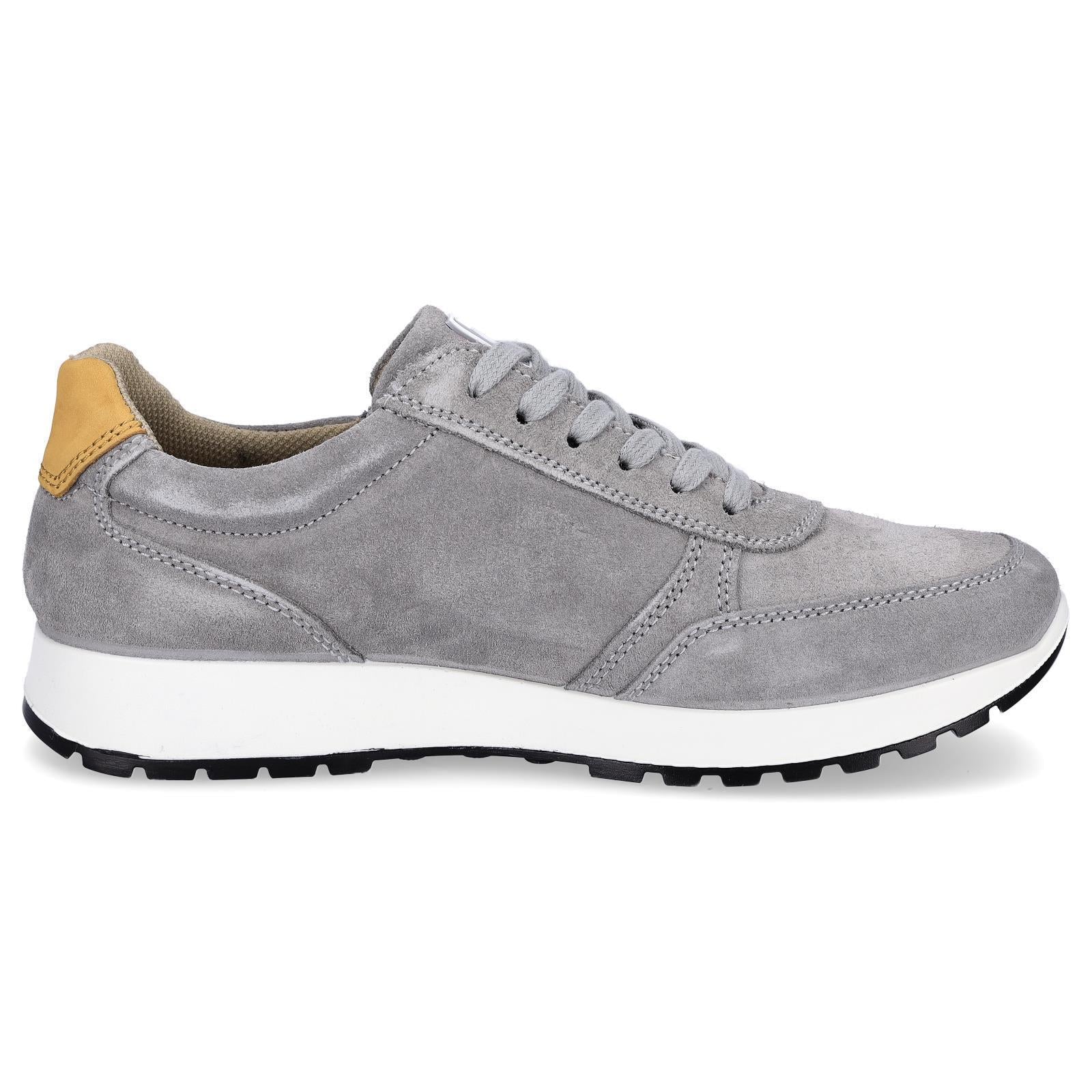 Ara Herren Leder Sneaker grau