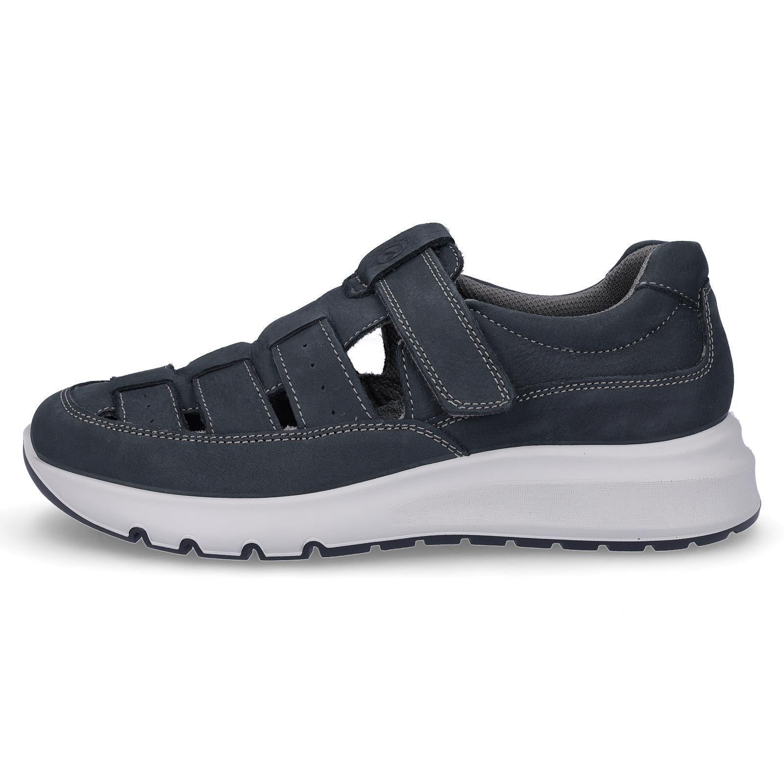 Ara men's leather slippers blue