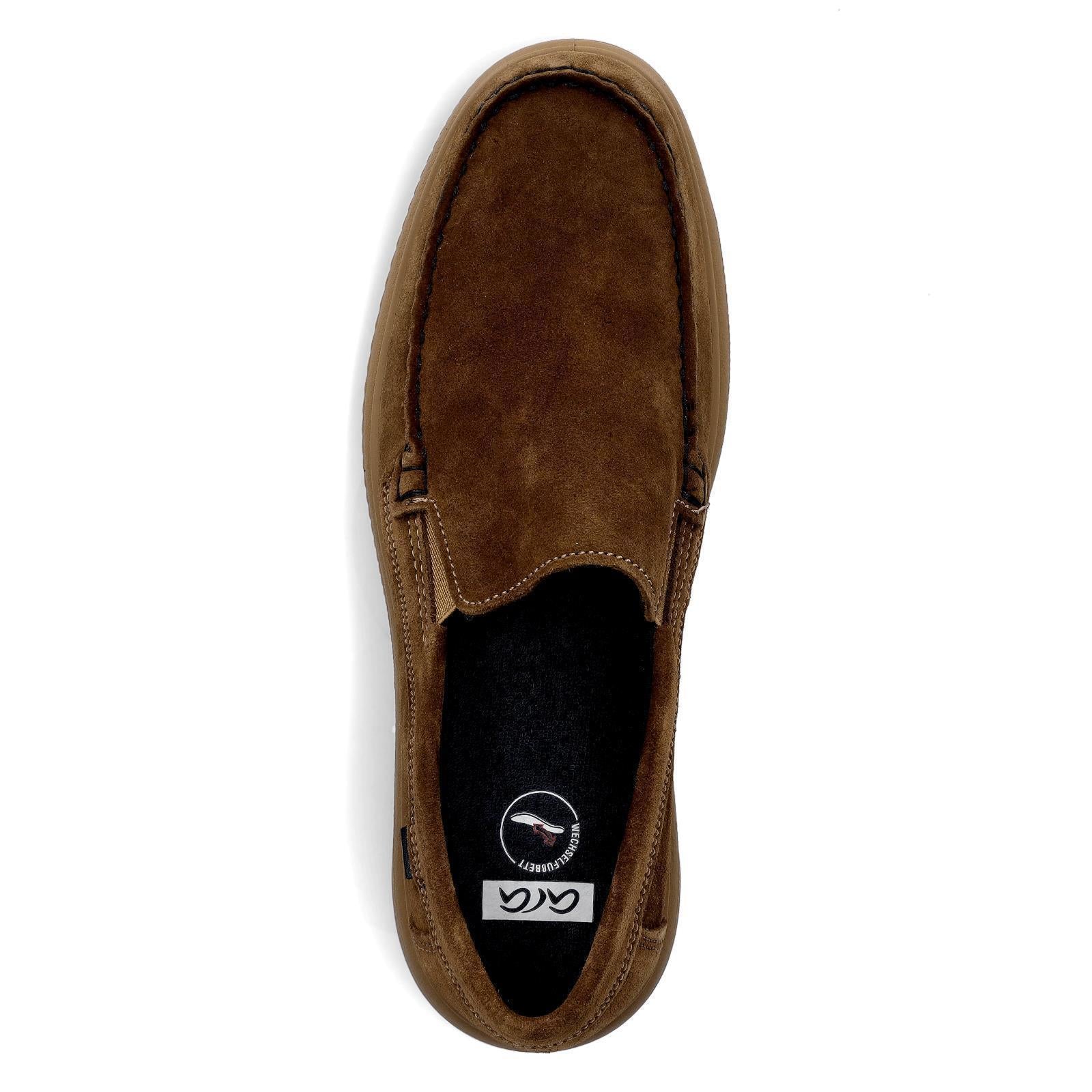 Ara men's leather slippers brown