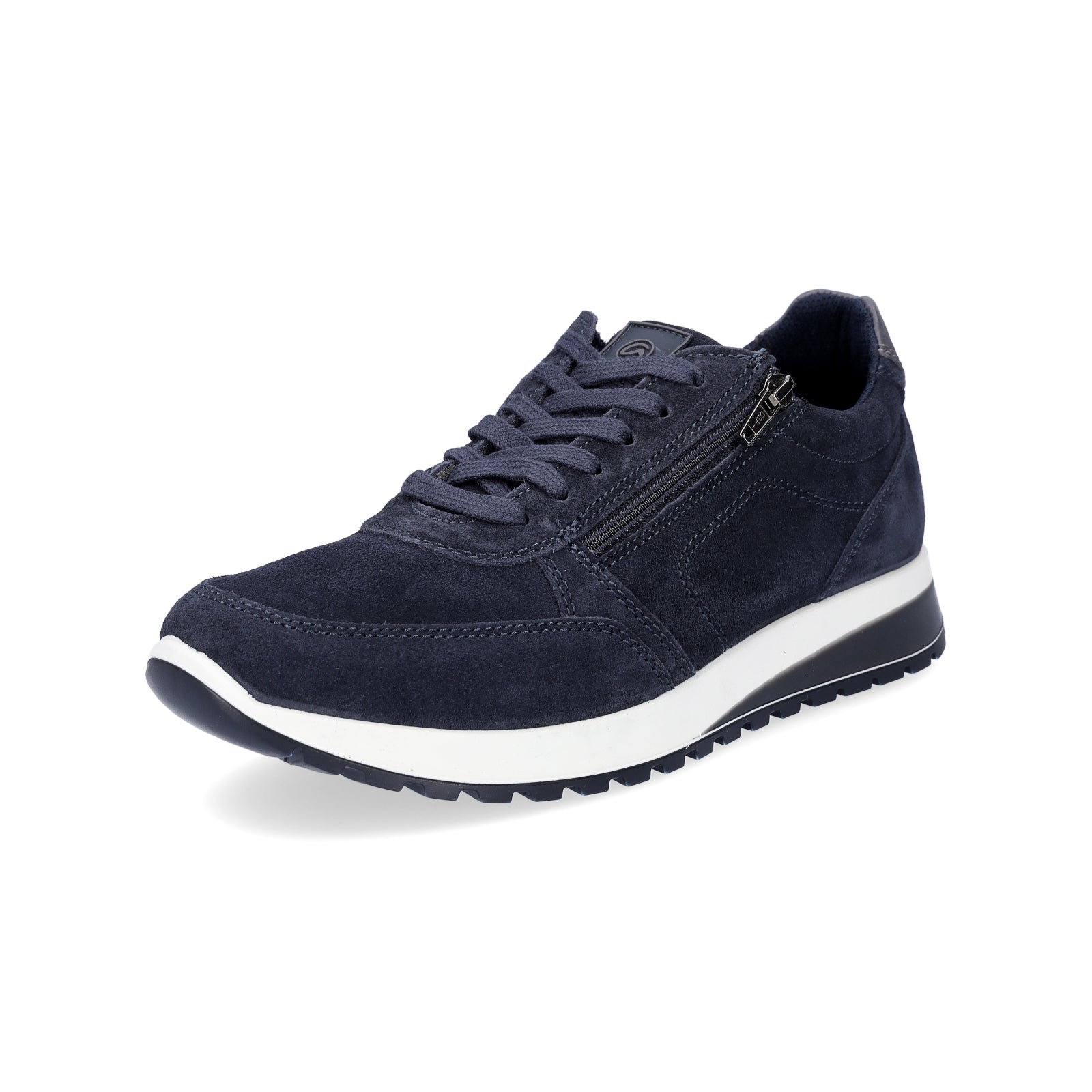 Ara Herren Leder Sneaker blau