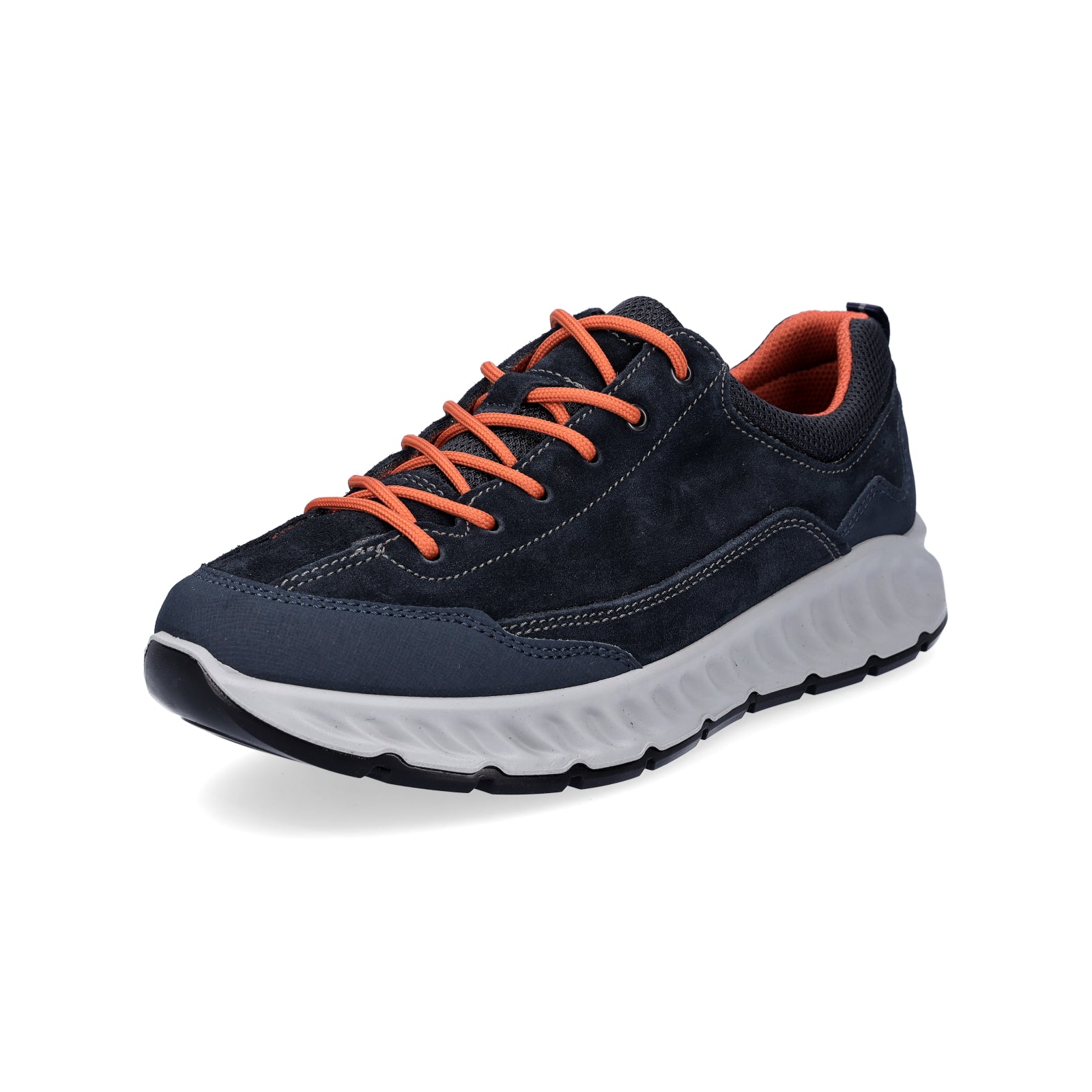 Ara men's leather sneakers blue nubuck