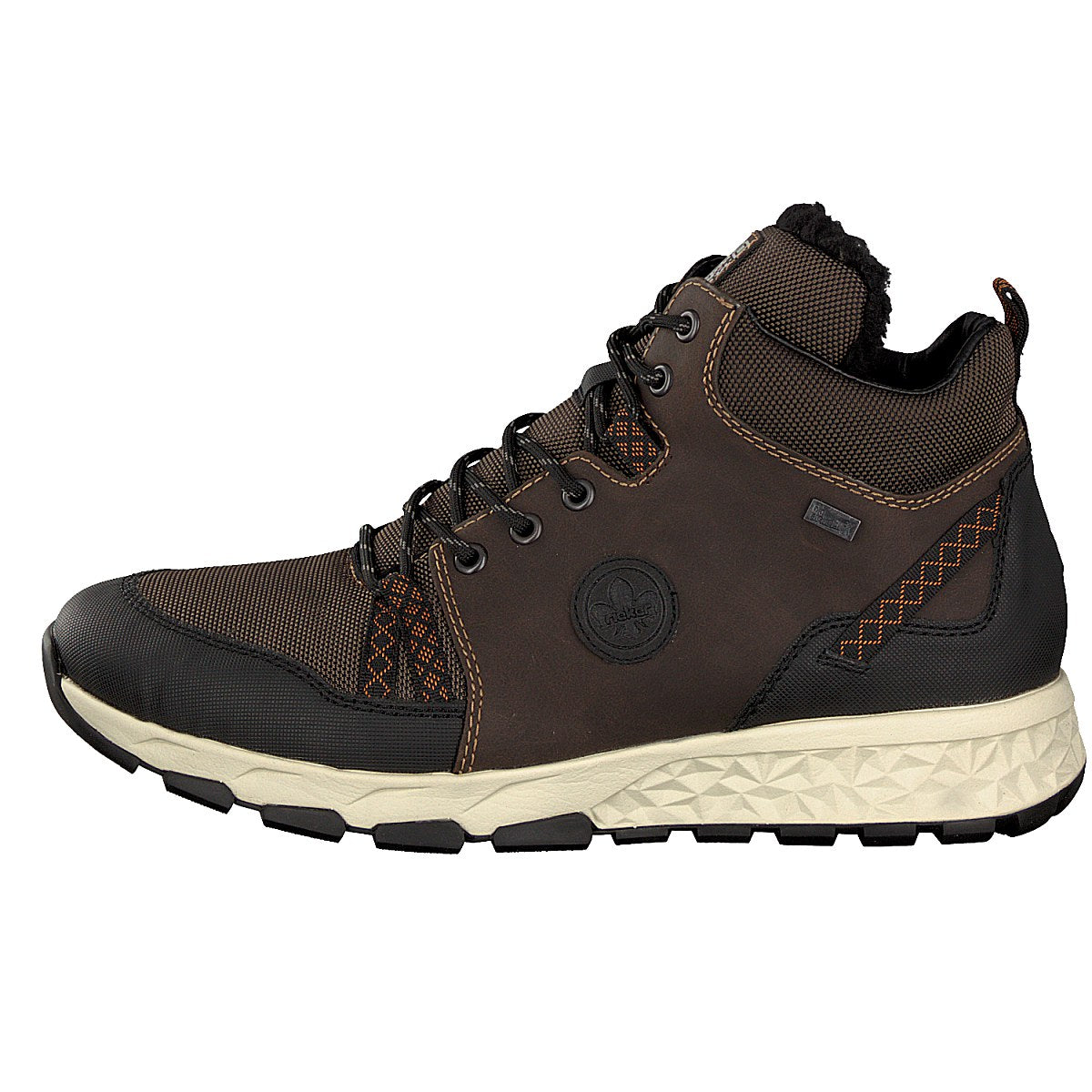 Rieker men's lace-up boot brown