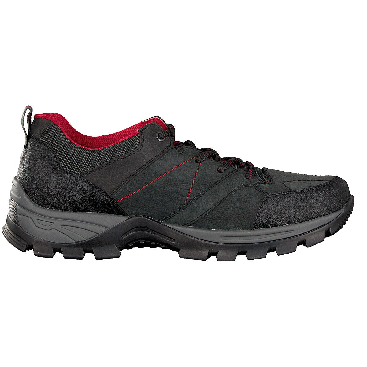 Rieker Herren Schnürschuh schwarz