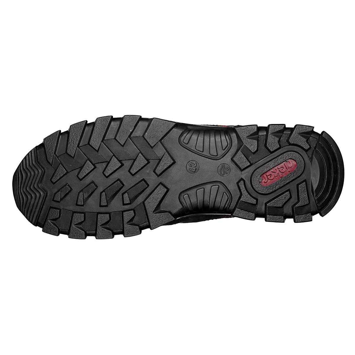 Rieker Herren Schnürschuh schwarz
