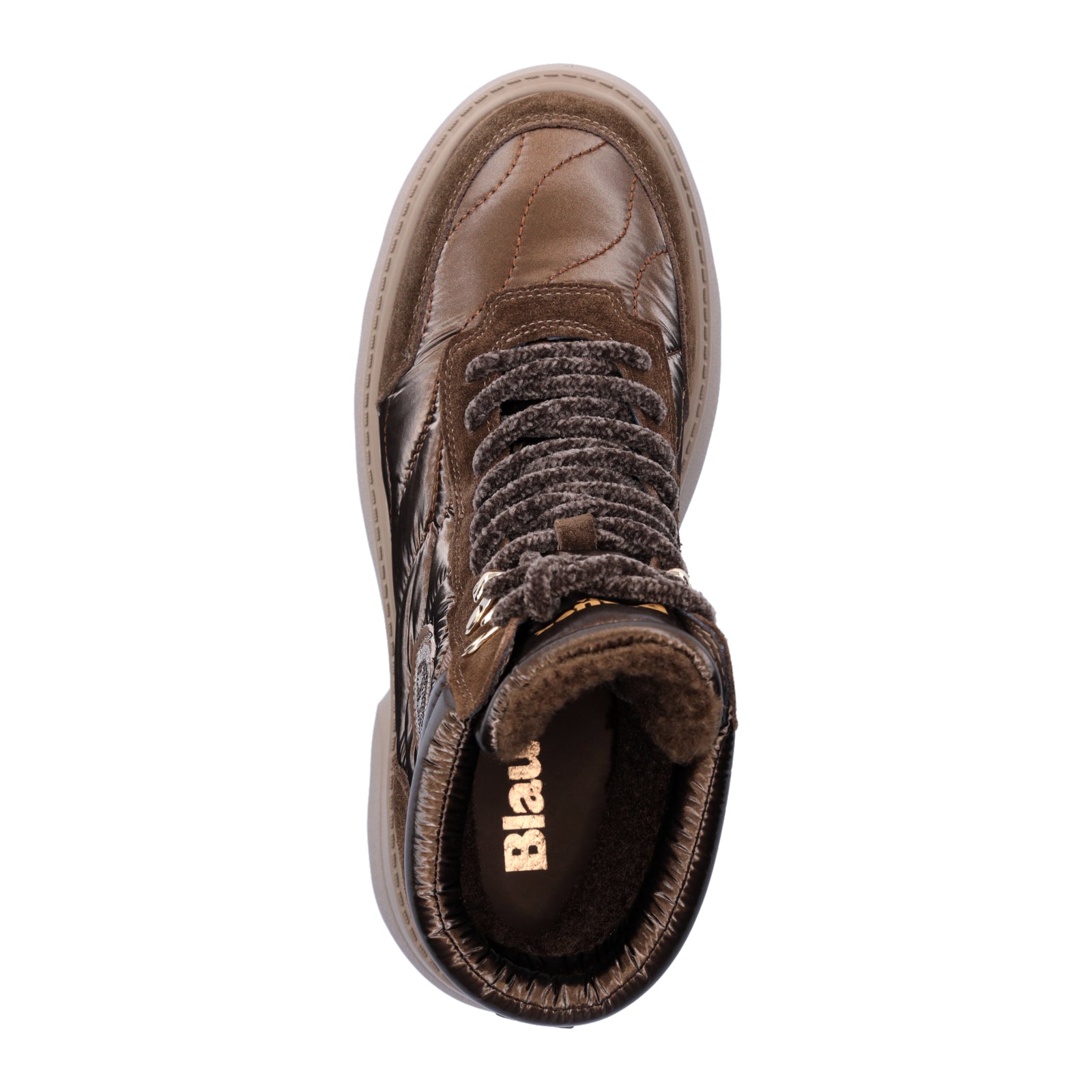 Blauer Damen Schnürboot Blanca dunkelbraun