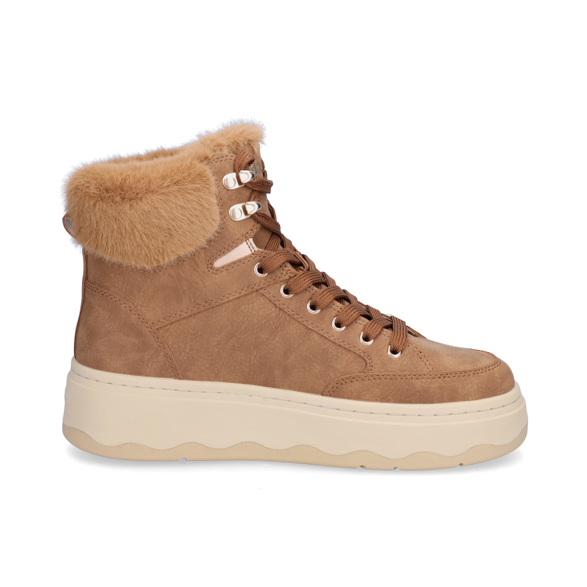Blauer Damen Schnürboot Maribel cognac