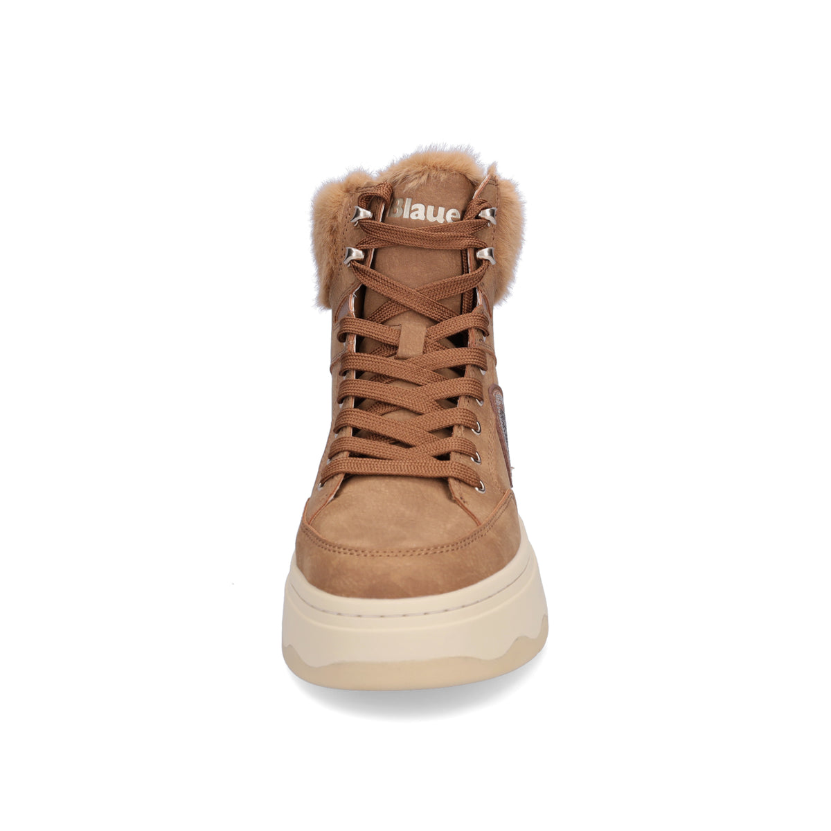 Blauer Damen Schnürboot Maribel cognac