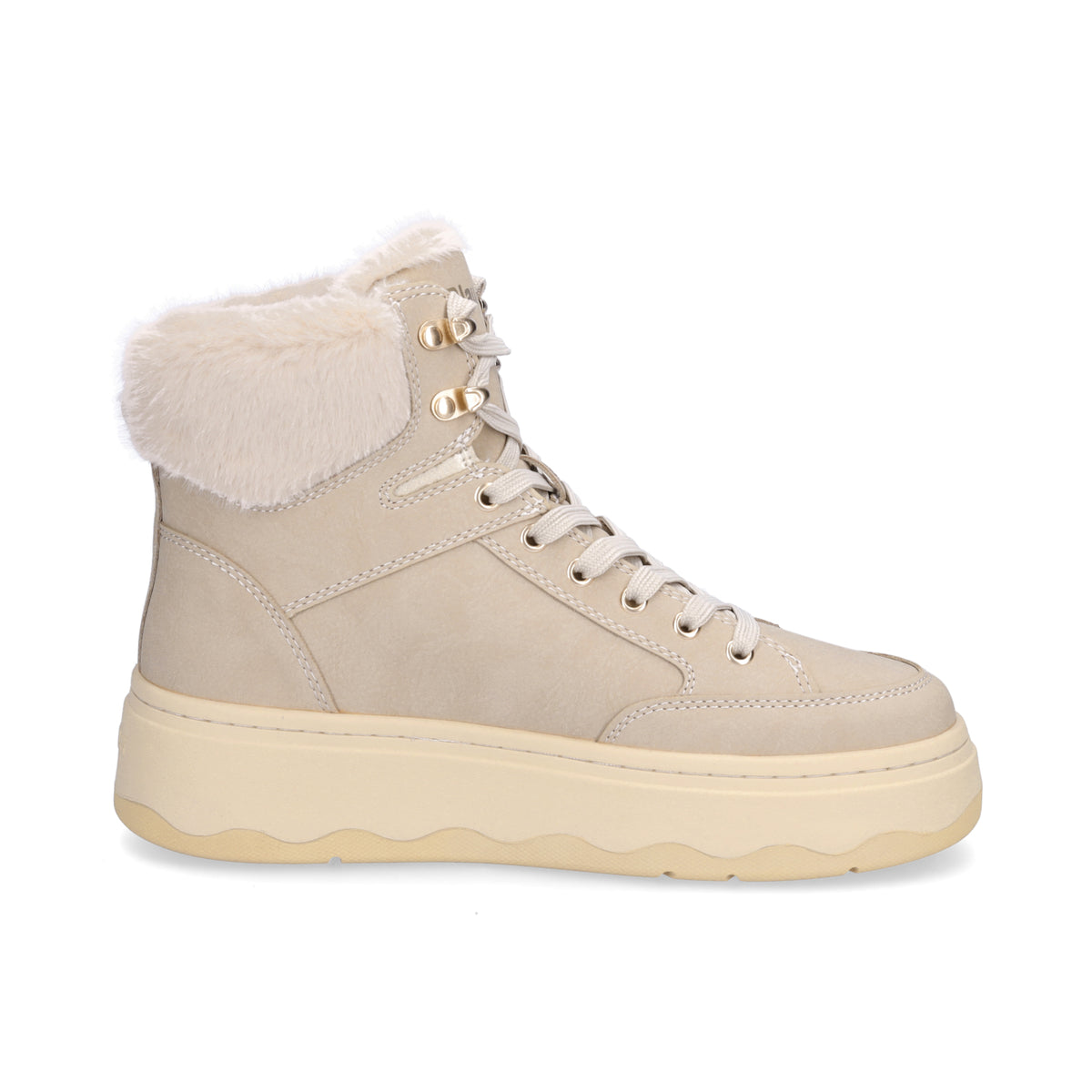 Blauer Damen Schnürboot Maribel taupe