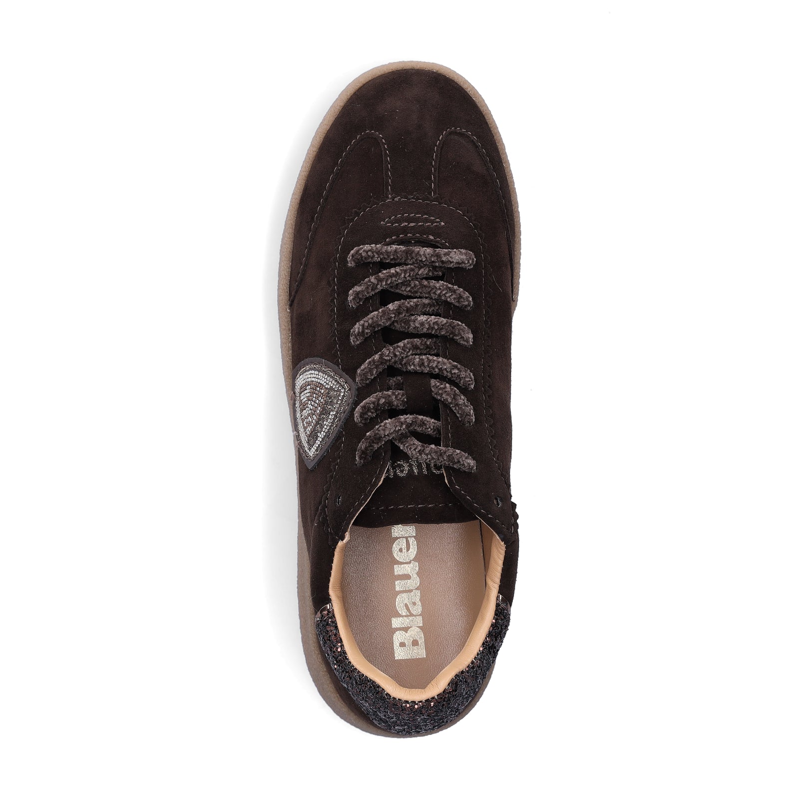 Blauer Damen Sneaker Aurora dunkelbraun