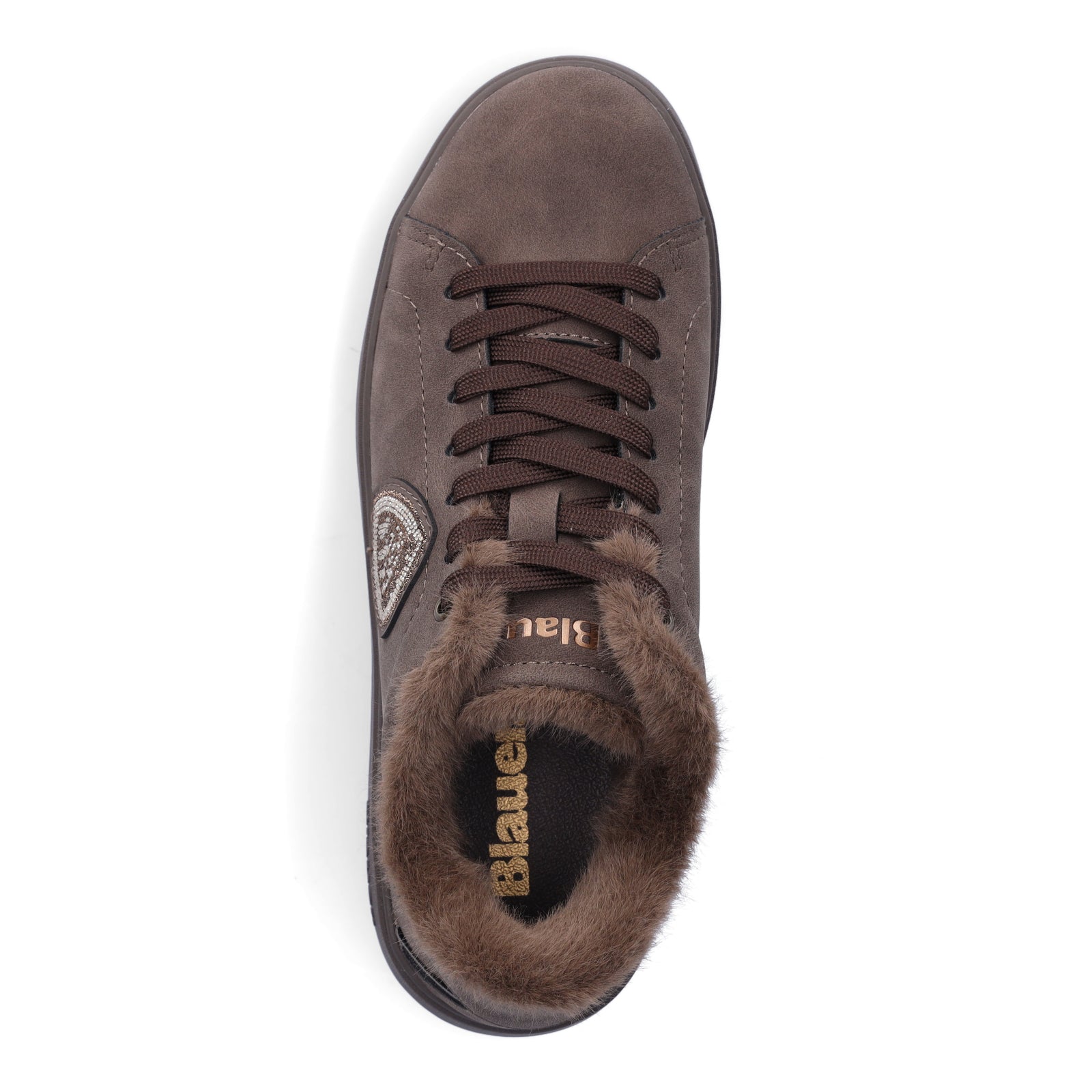 Blauer Damen Sneaker Victory dunkelbraun