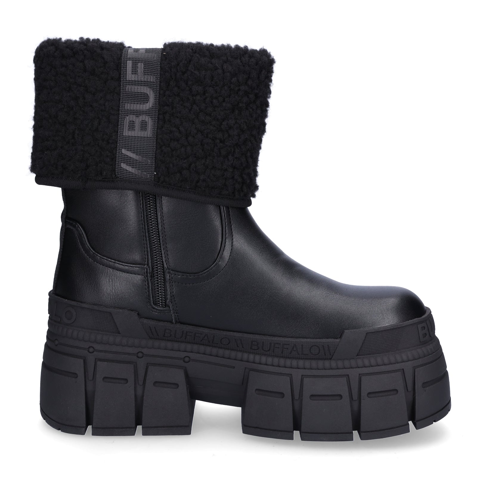 Buffalo Damen Boot Gospher Fold schwarz