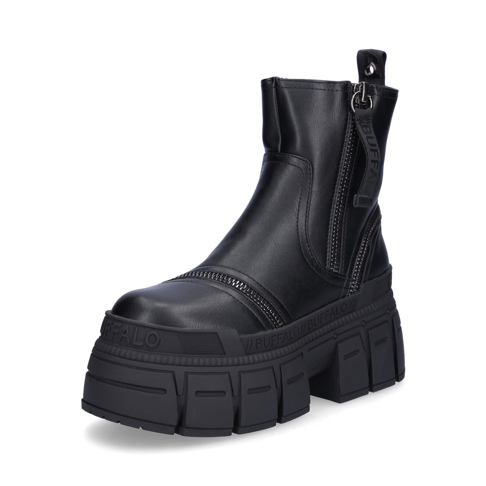 Buffalo Damen Boot Gospher Bootie Zip schwarz