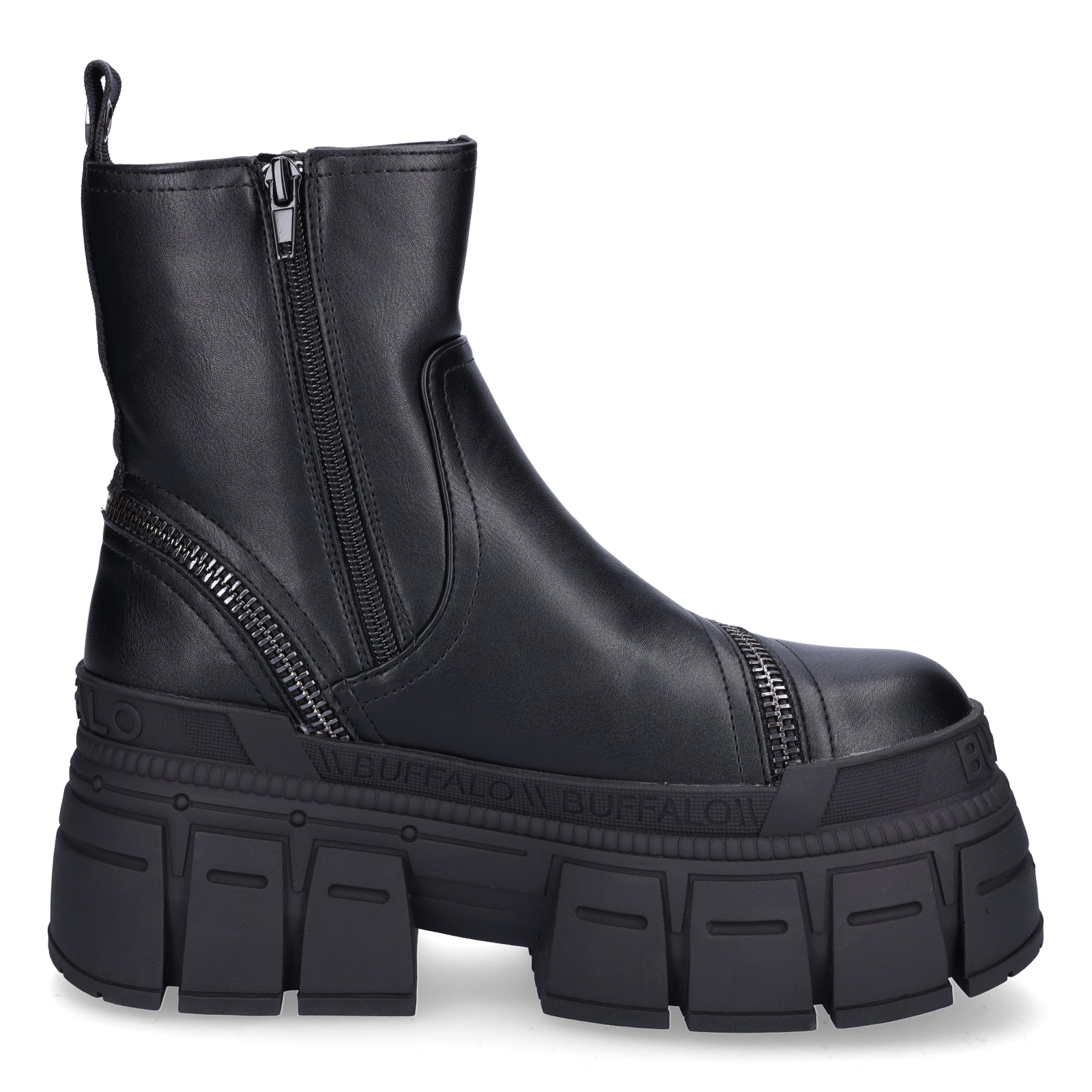 Buffalo Damen Boot Gospher Bootie Zip schwarz