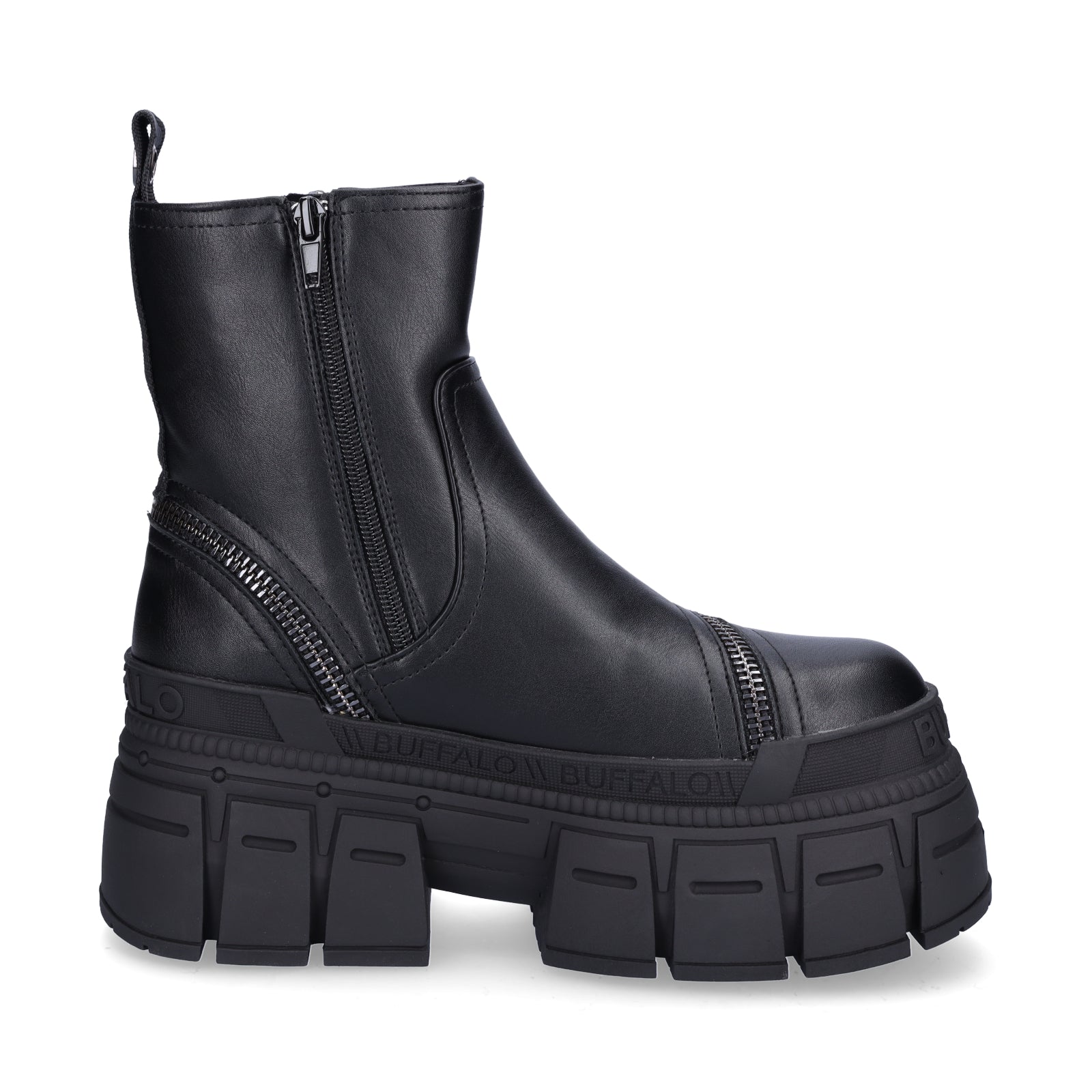 Buffalo Damen Boot Gospher Bootie Zip schwarz