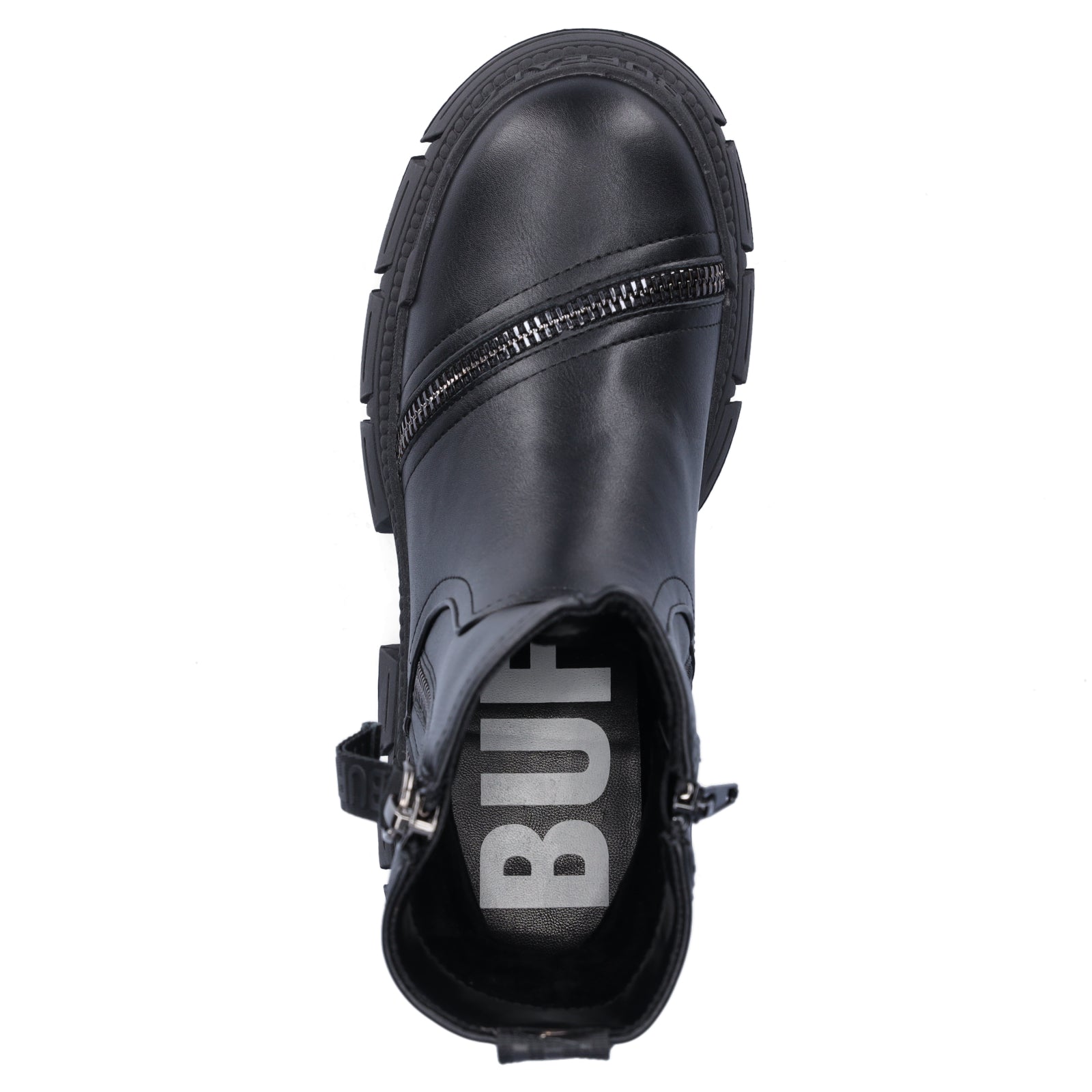 Buffalo Damen Boot Gospher Bootie Zip schwarz