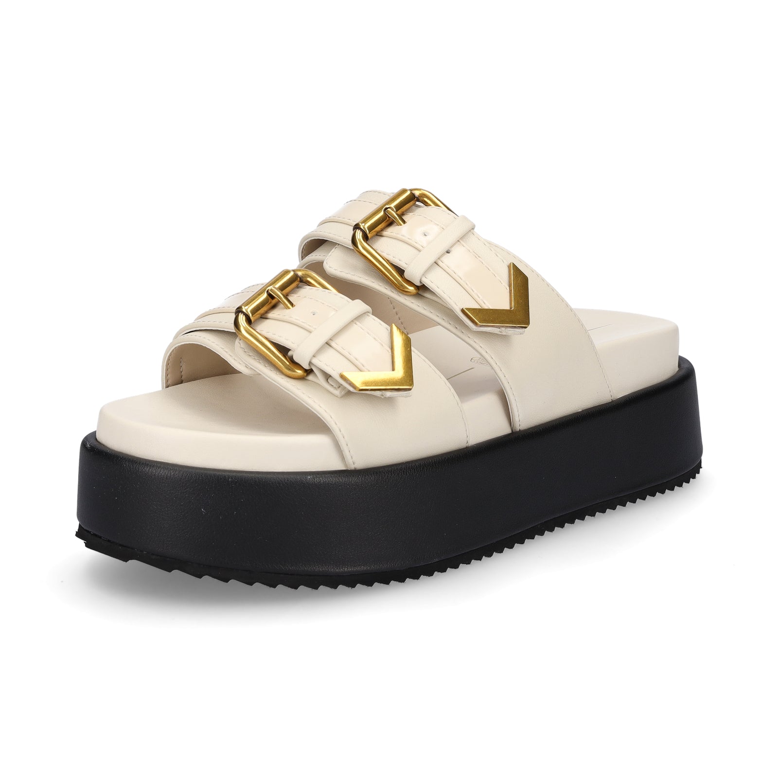 Buffalo women's platform mule Noa Ari cream