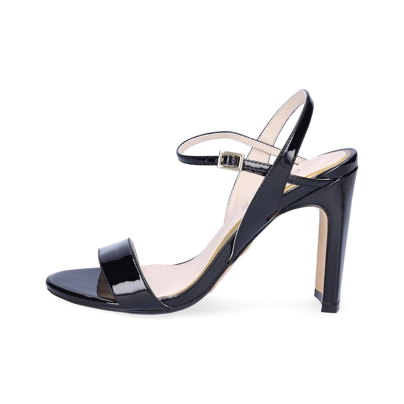 Buffalo Damen Sandalette vegan schwarz Lack