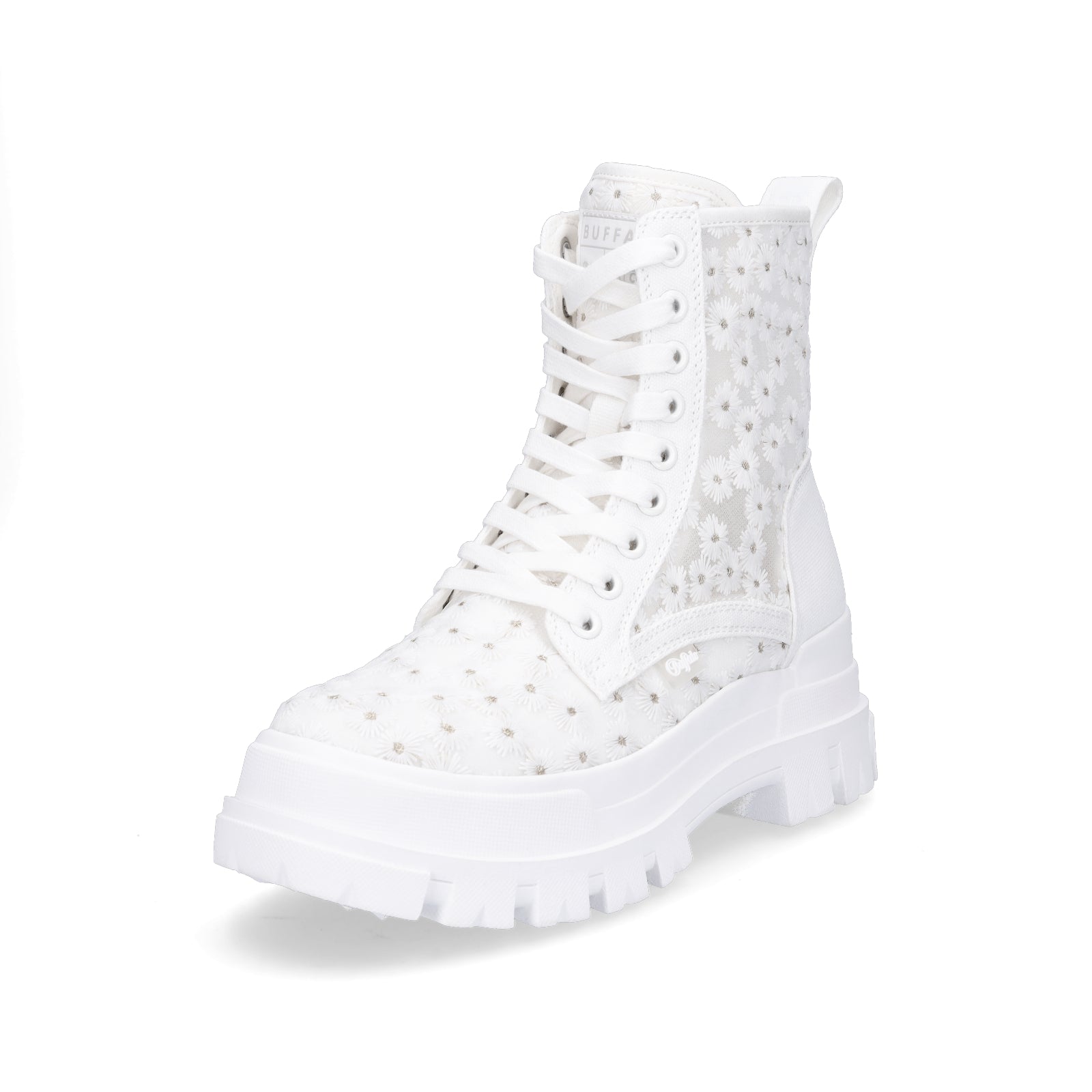 Buffalo Damen Schnürboot Aspha RLD Bloom weiß