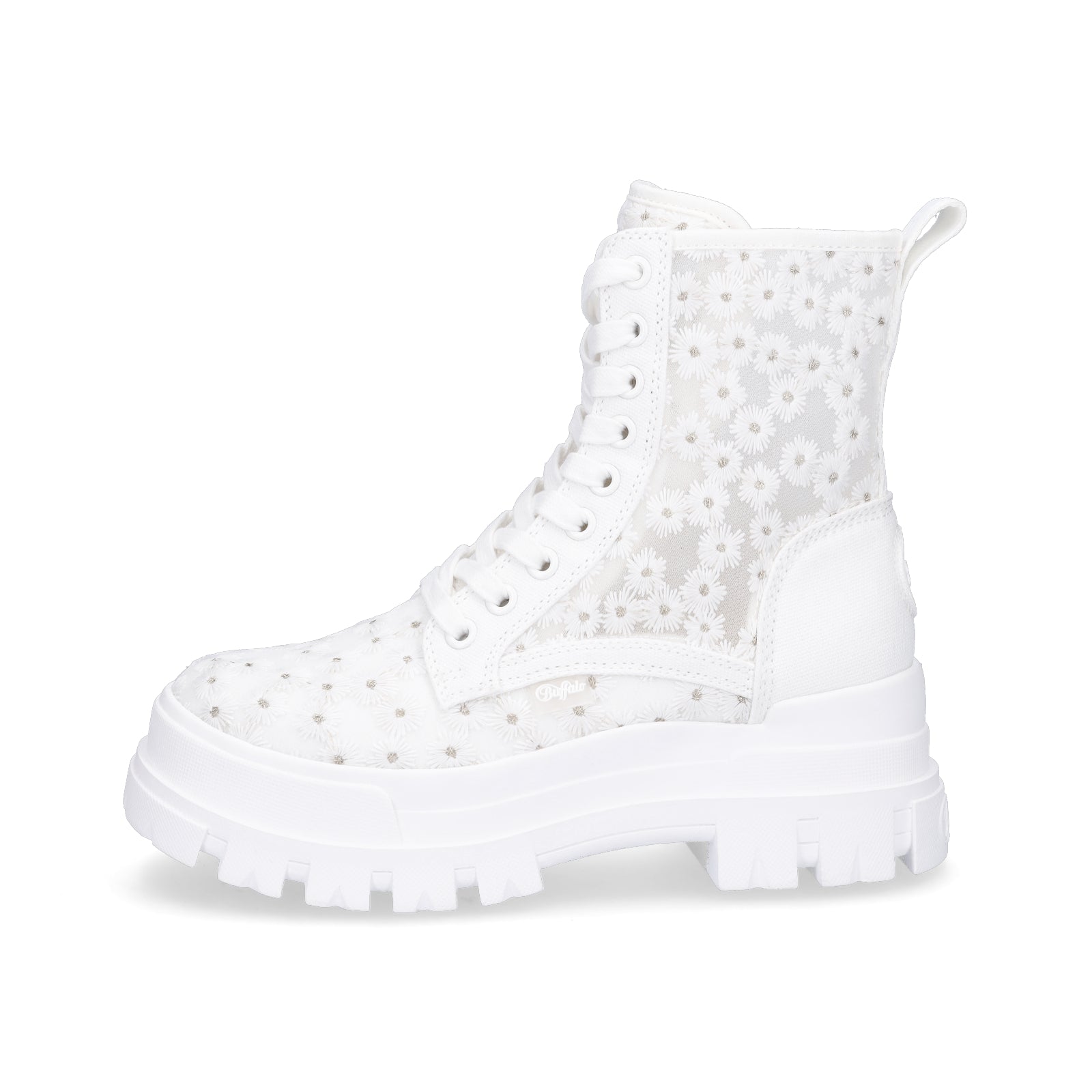 Buffalo Damen Schnürboot Aspha RLD Bloom weiß