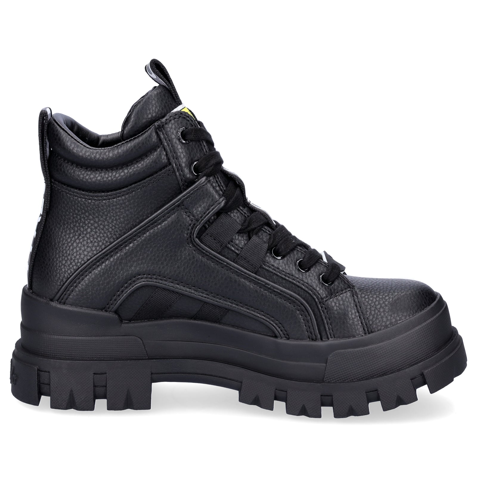 Buffalo Damen Plateau Schnürboot Aspha NC Mid schwarz