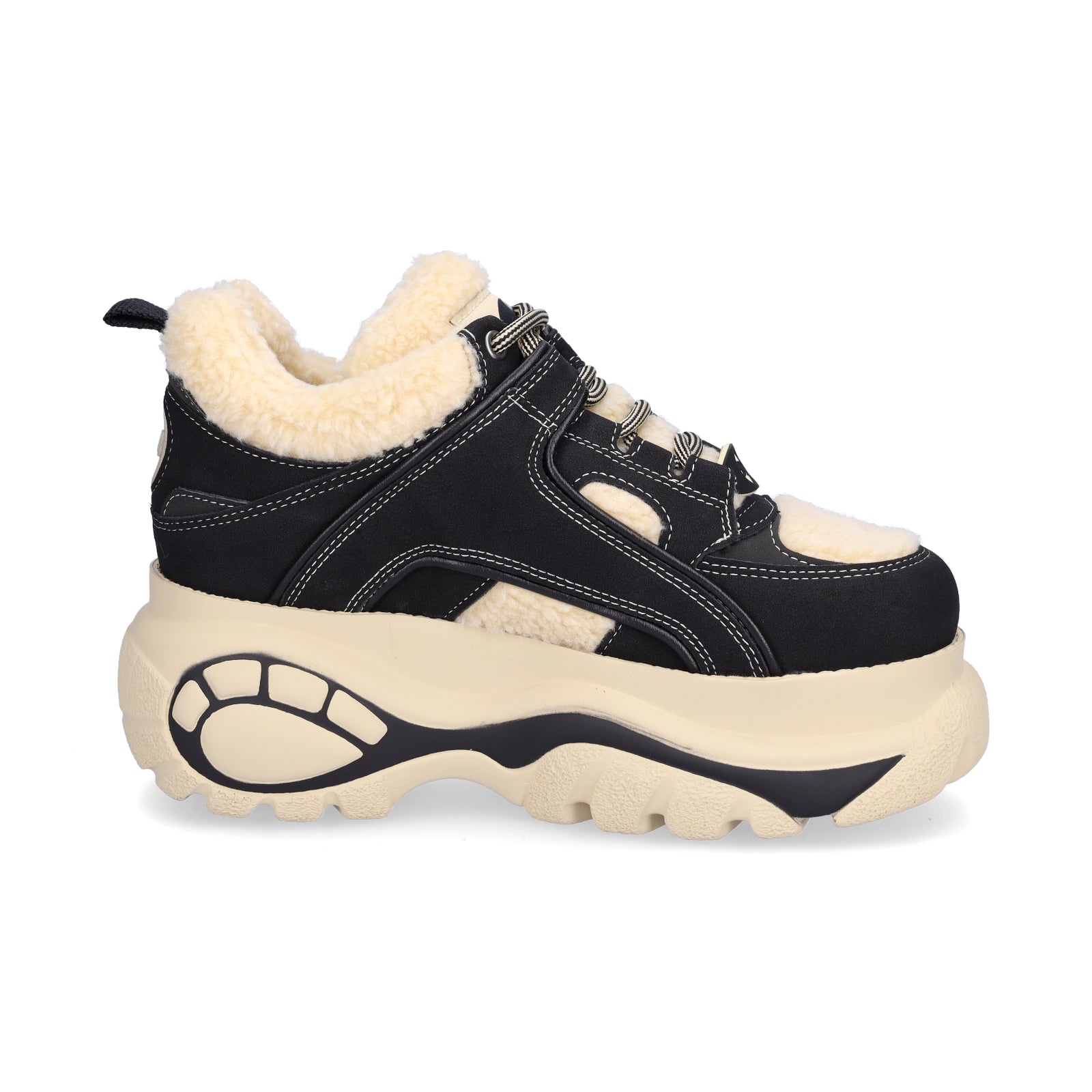 Buffalo Women's Sneakers 1339-14 Rev Warm beige black