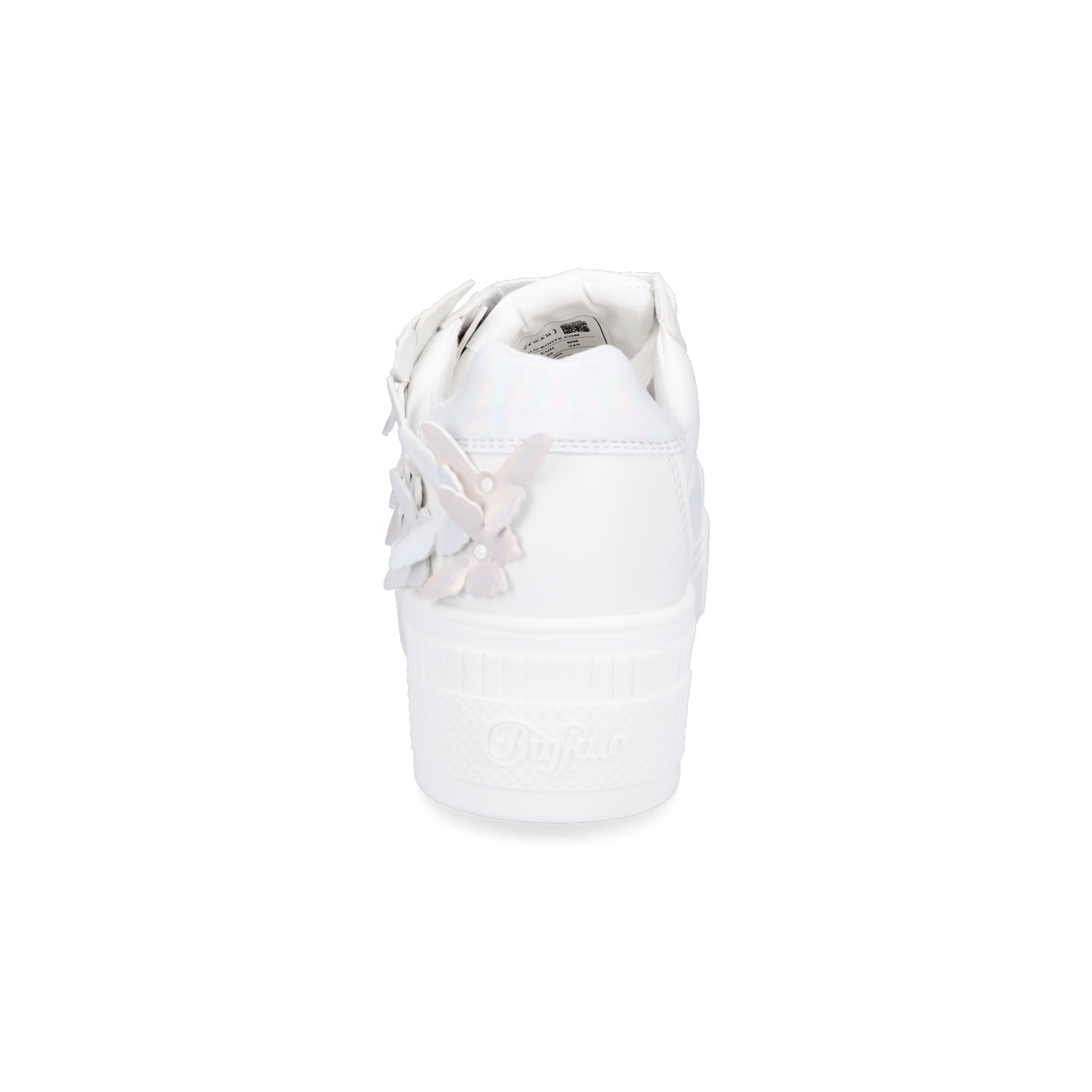 Buffalo Damen Plateau Sneaker Paired Butterfly weiß