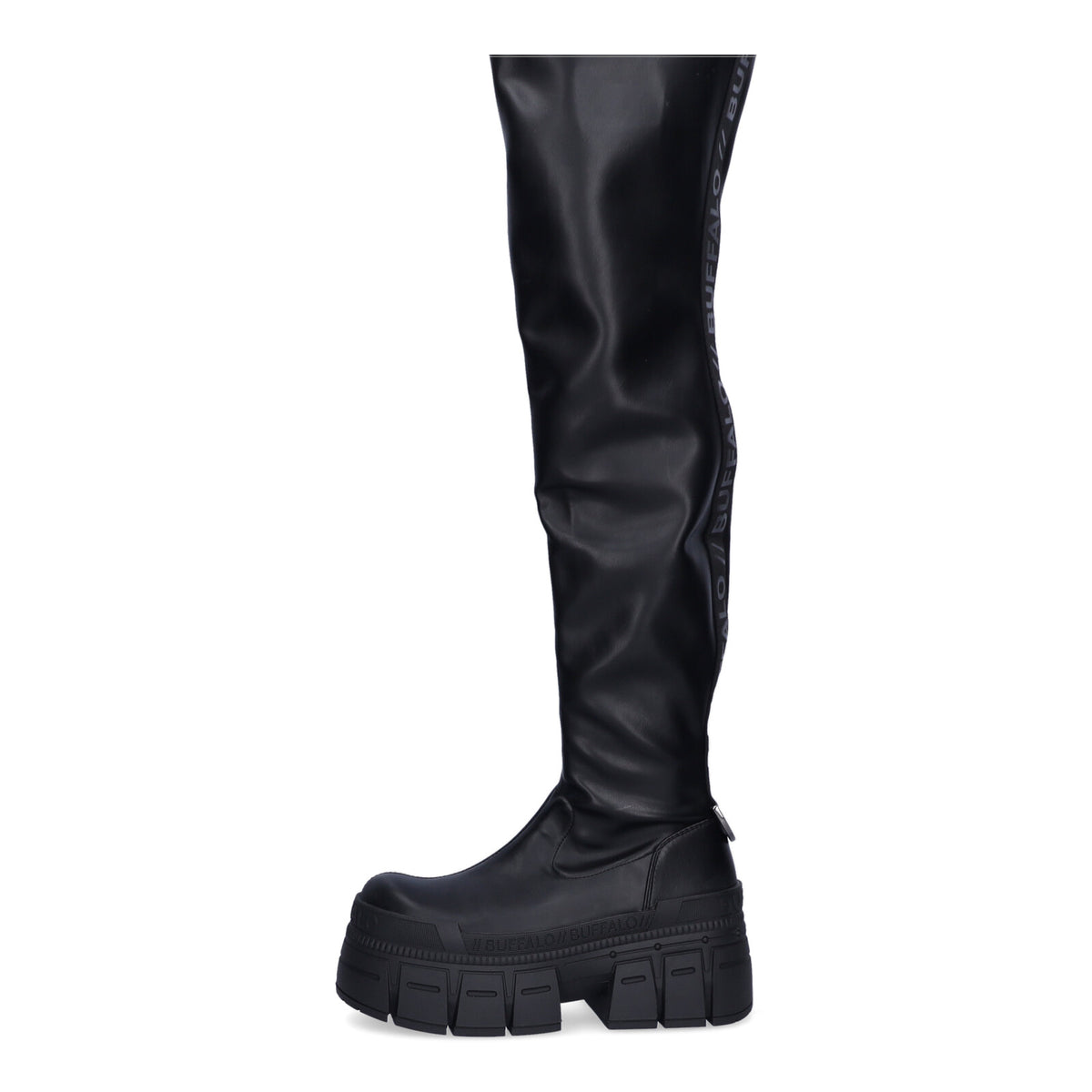 Buffalo Damen Stiefel Gospher Overknee schwarz