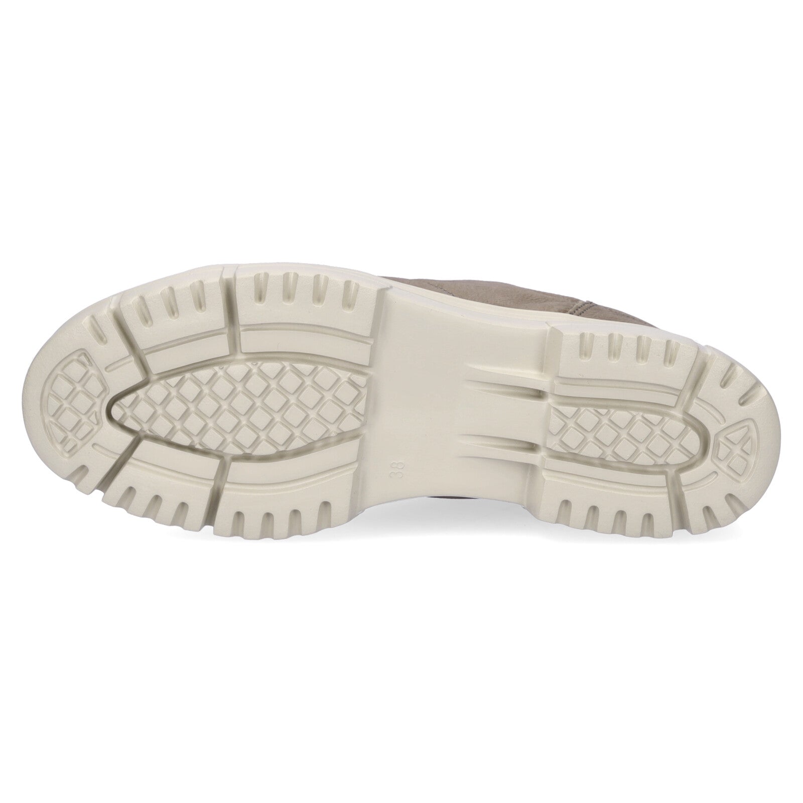 Caprice women's leather lace-up shoe taupe