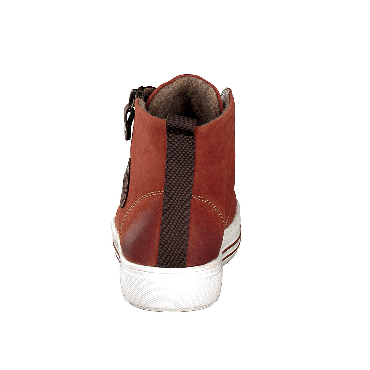 Remonte women's lace-up boot red