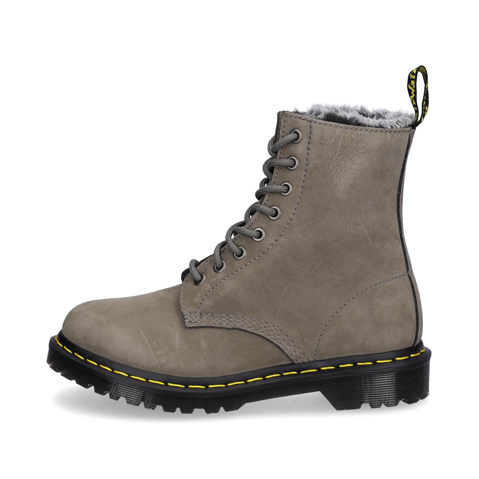 Dr. Martens women's lace-up boot grey
