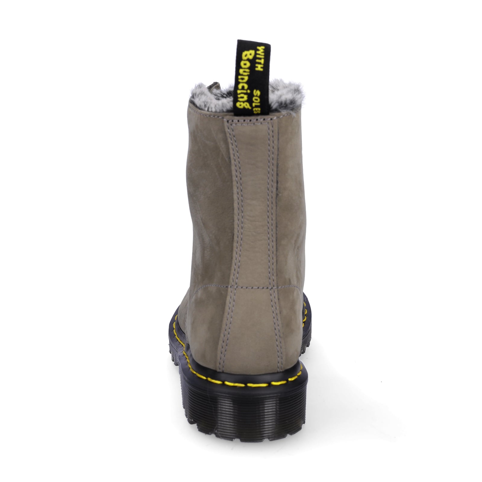 Dr. Martens women's lace-up boot grey