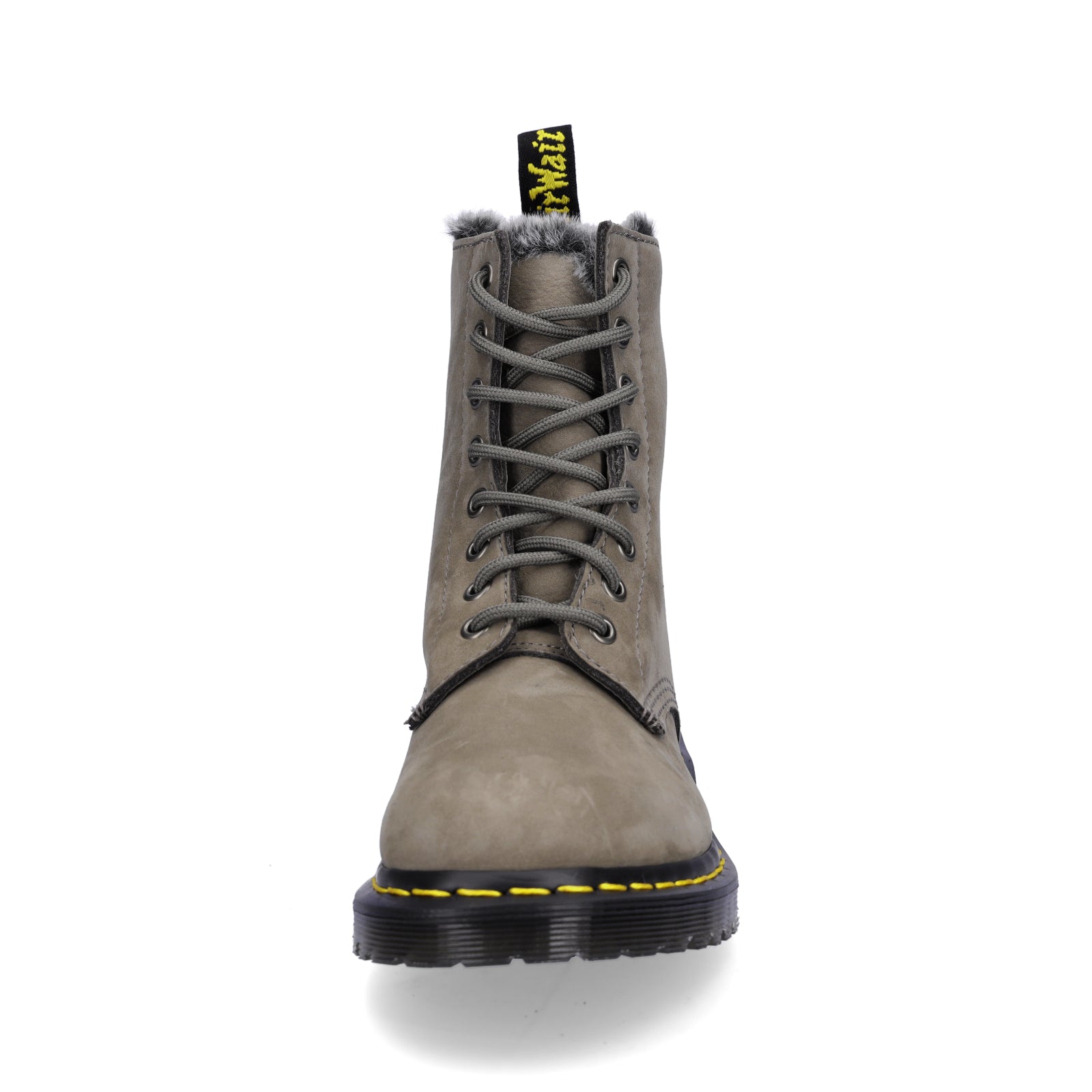 Dr. Martens women's lace-up boot grey