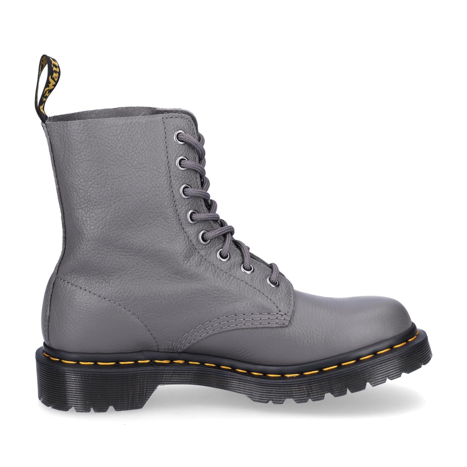 Dr. Martens women's lace-up boot grey