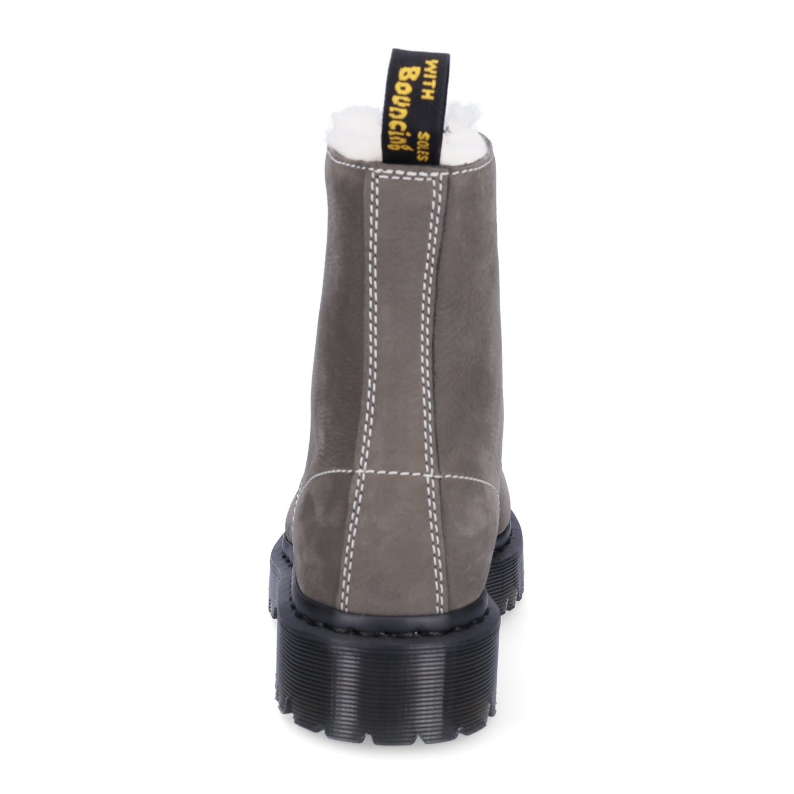 Dr. Martens women's lace-up boot grey