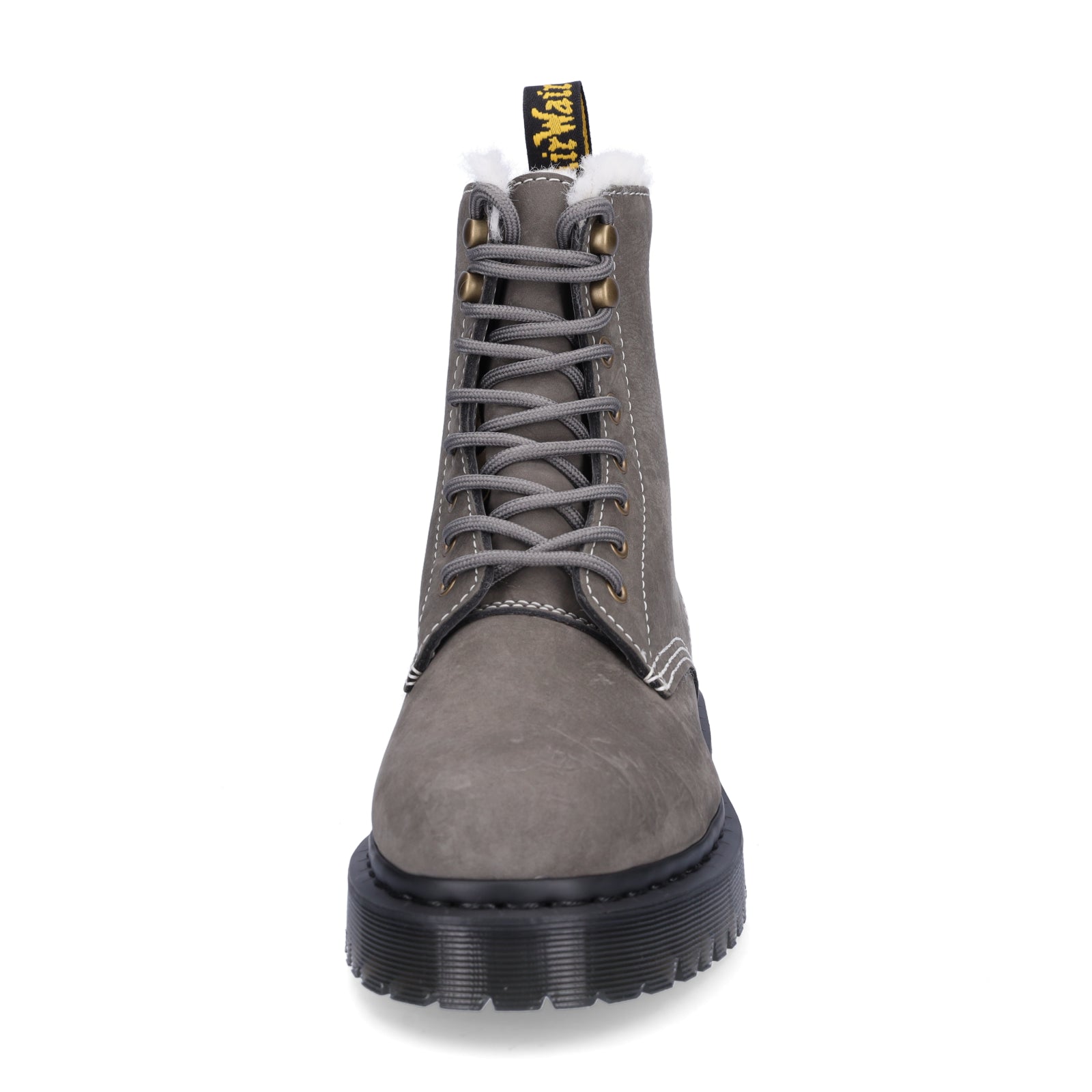 Dr. Martens women's lace-up boot grey